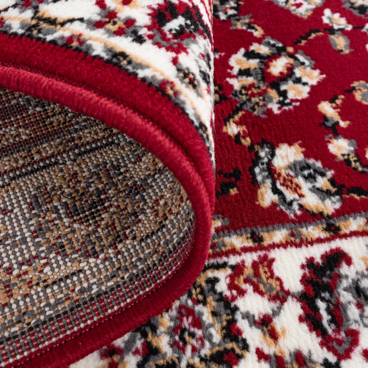 Tapis oriental tissé motif ancestral LYN1 NOMED rouge, UN AMOUR DE TAPIS