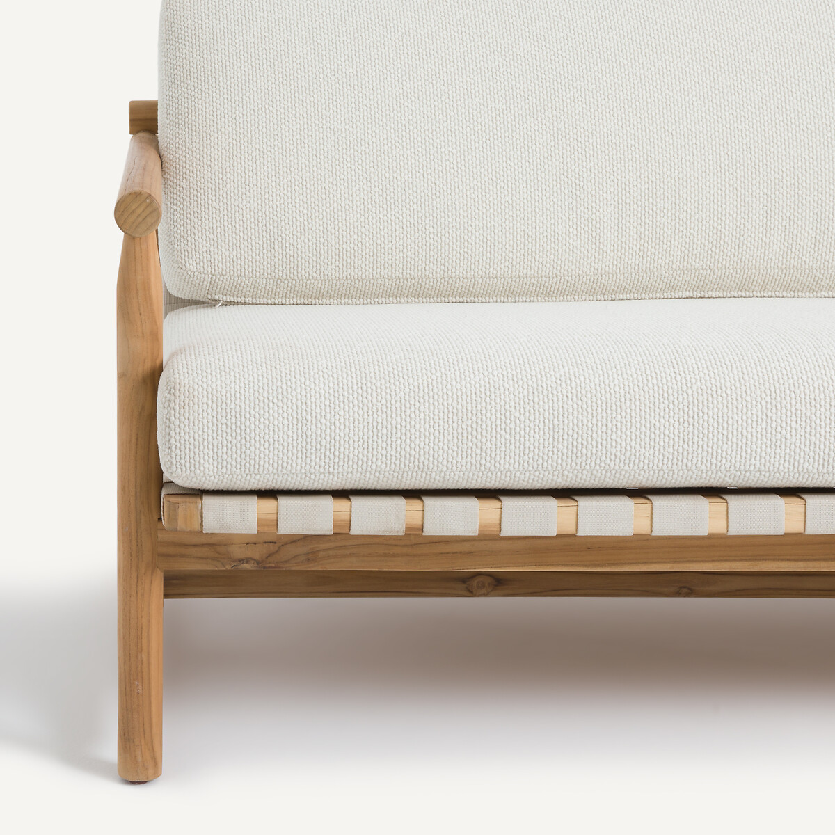 Banquette de jardin 2 places en teck, Talulah naturel, AM.PM