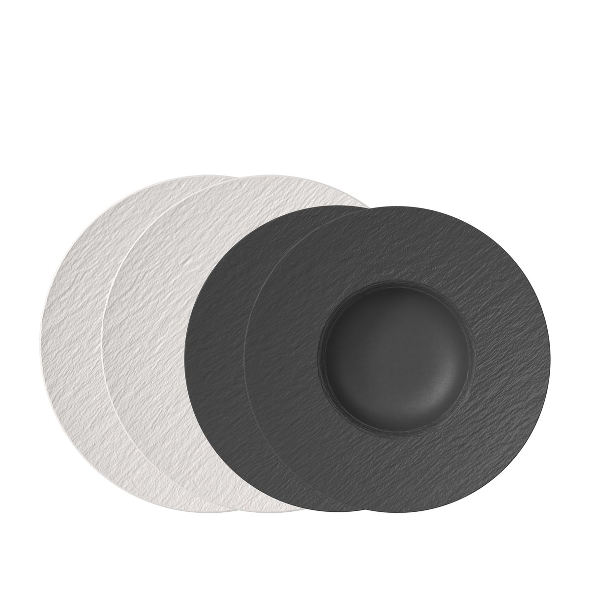 Ensemble Italien Blanc Et Noir MANUFACTURE noir, VILLEROY & BOCH