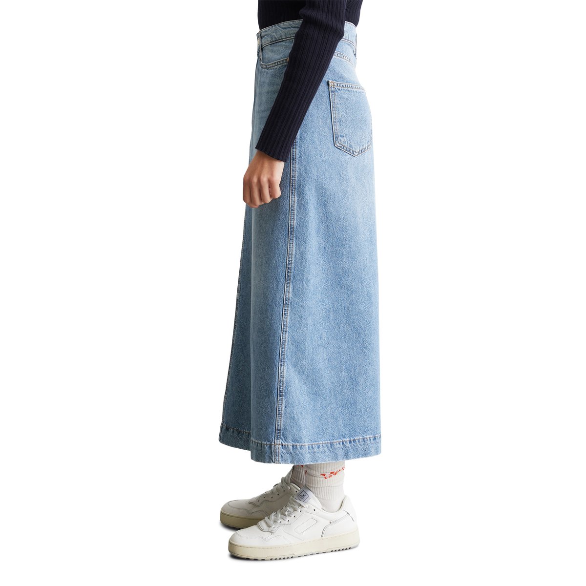 Maxi-jupe en jean large sans stretch bleu, MARC O’POLO DENIM