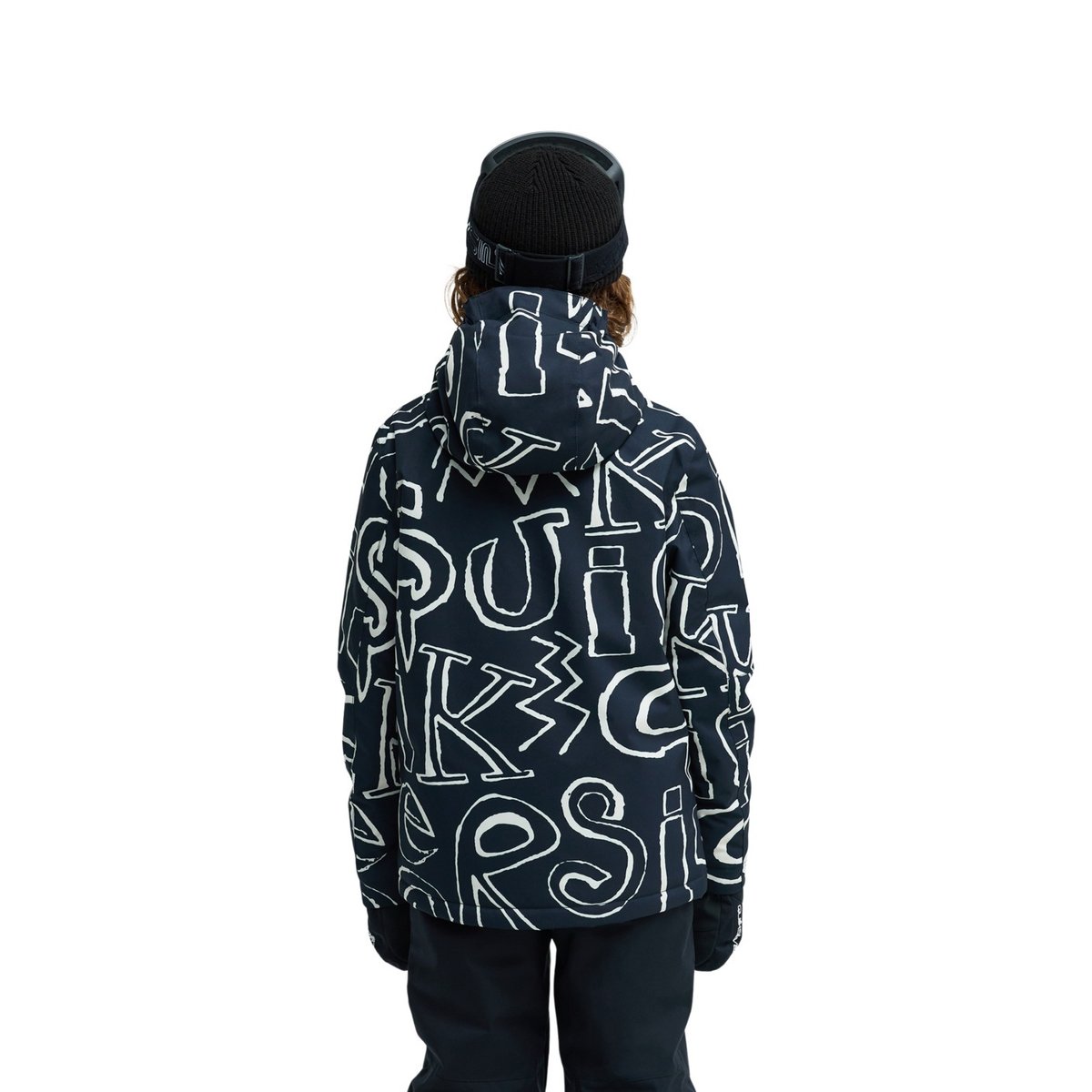 Veste de snow technique MISSION PRINTED 10K noir kids spiral print black, QUIKSILVER
