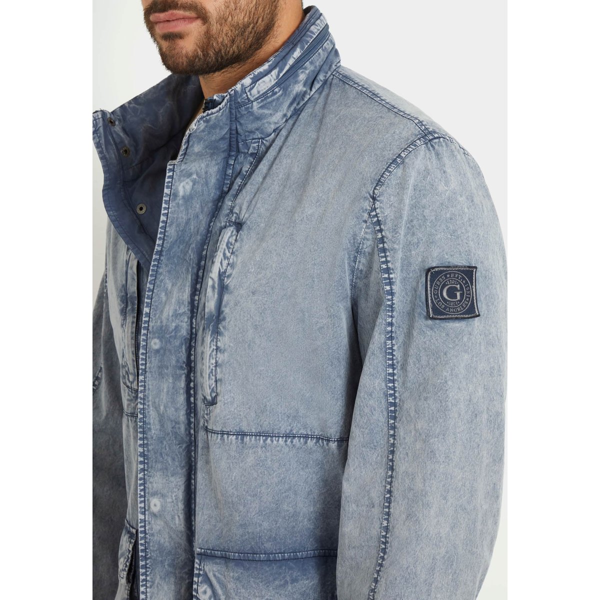 Veste Poches Cargo bleu, GUESS