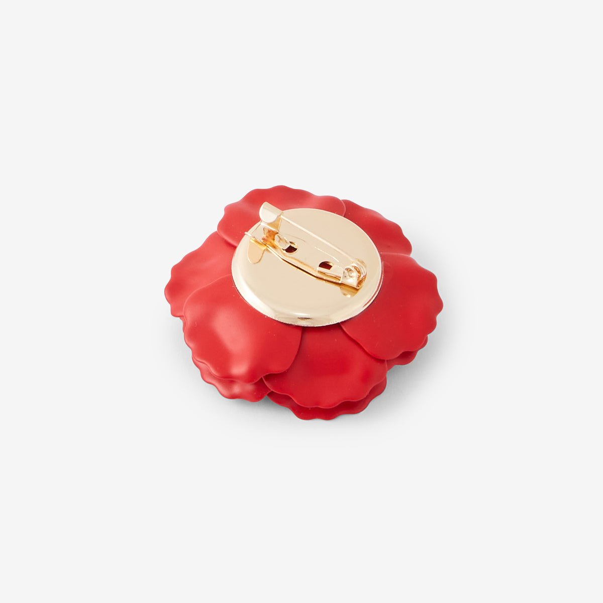 Broche fleur rouge rouge, BALABOOSTE