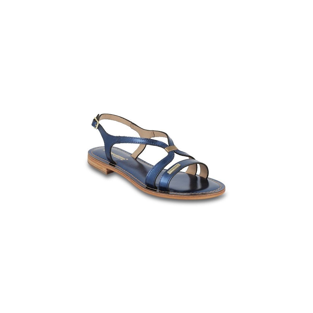 Hamoon Leather Sandals navy blue, LES TROPEZIENNES PAR M.BELARBI