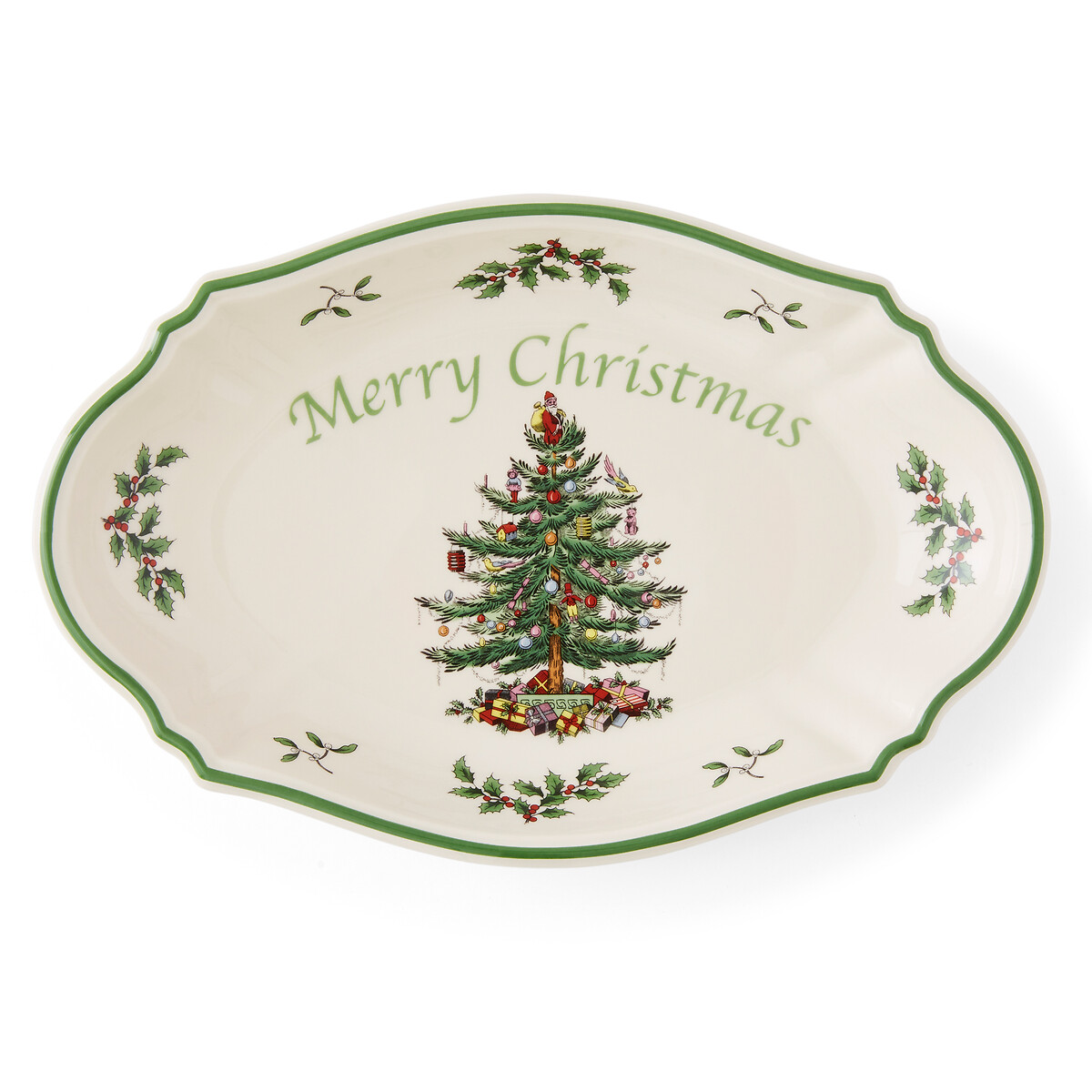 Christmas Tree Merry Christmas Tray white, SPODE
