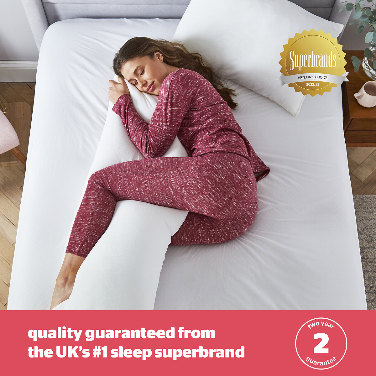 Squishy Body Support Pillow cream, SILENTNIGHT