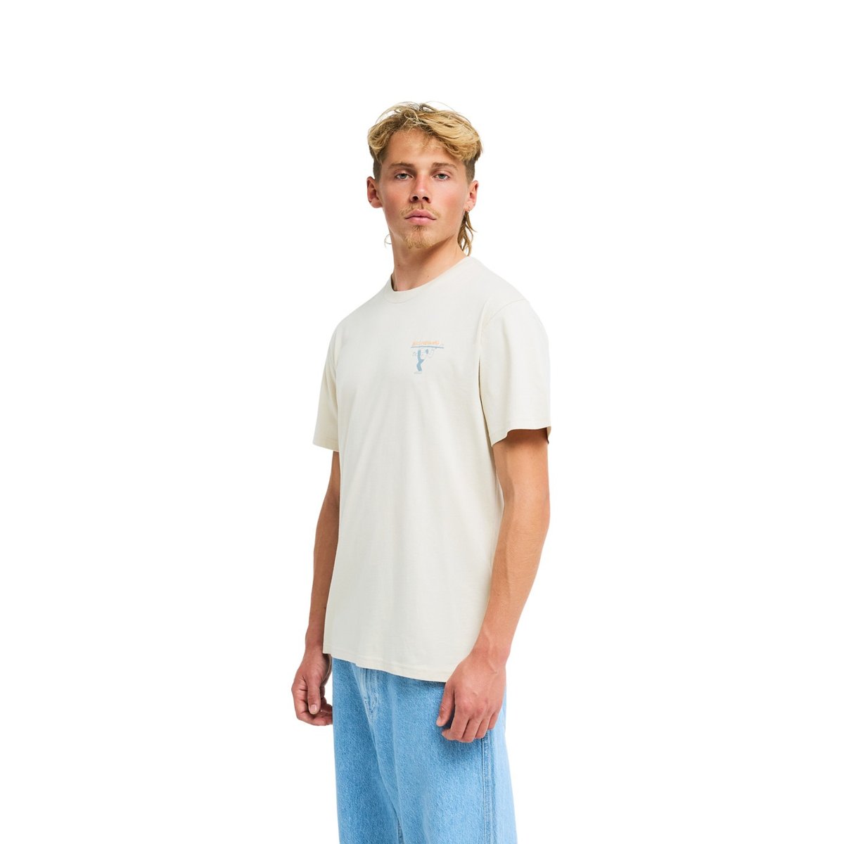 T shirt manches courtes TY WILLIAMS CARRY ON beige oatmeal, BILLABONG