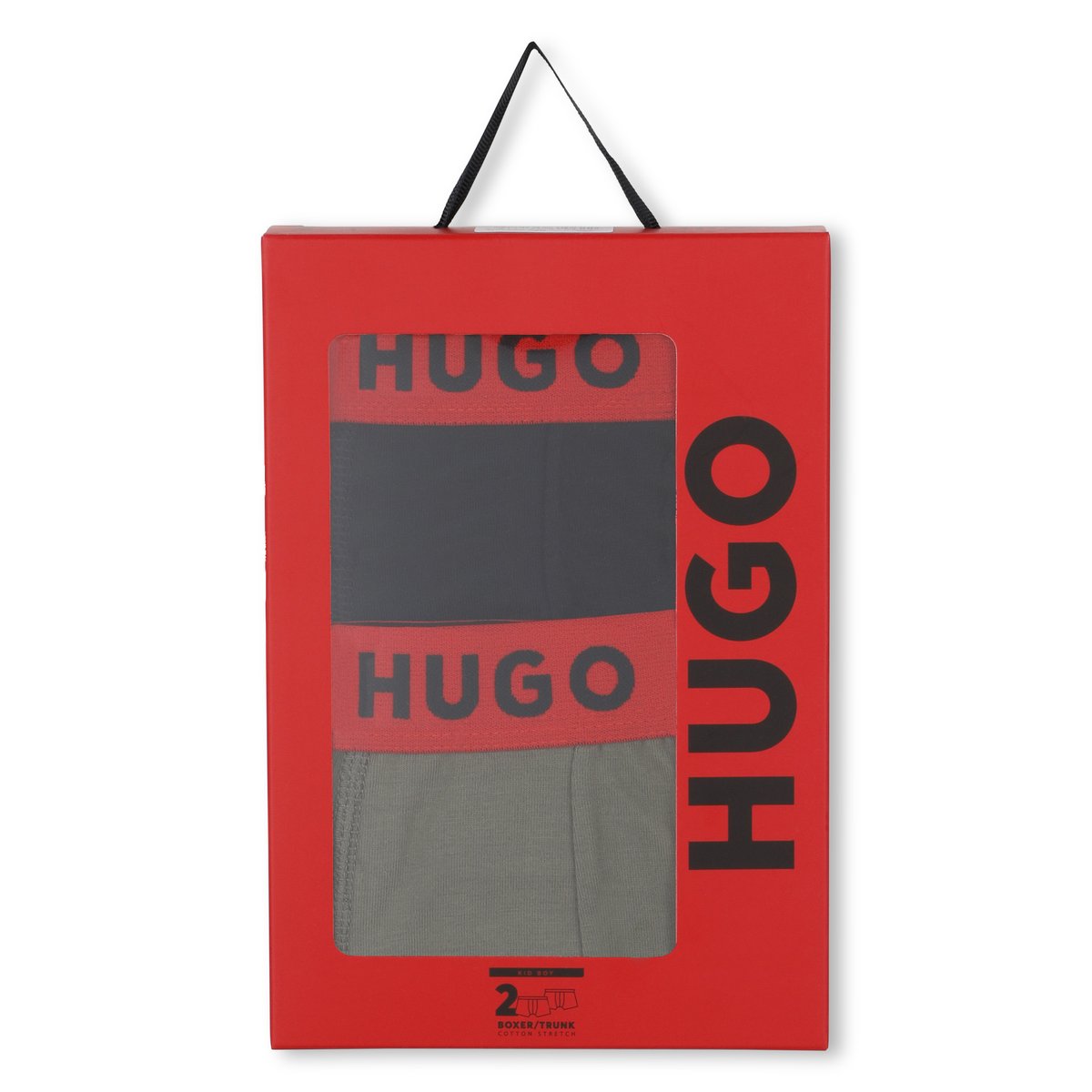 Confezione da 2 boxer black, HUGO KIDSWEAR