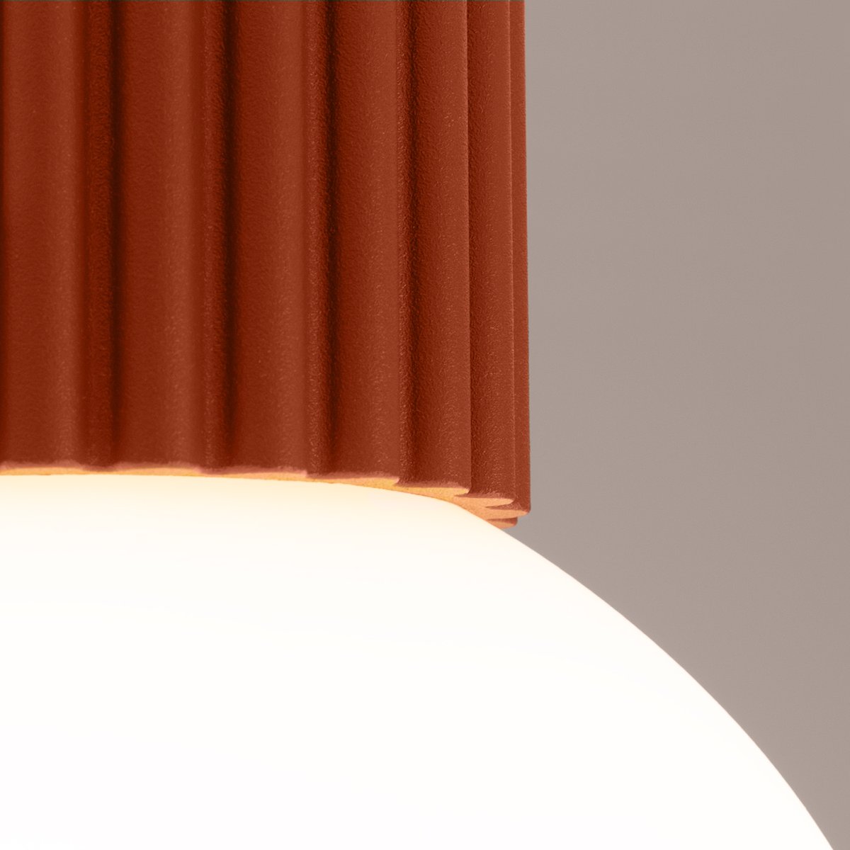 Plafonnier Aluminium Ocre Rouge G9 1 Halo rouge, EDEN