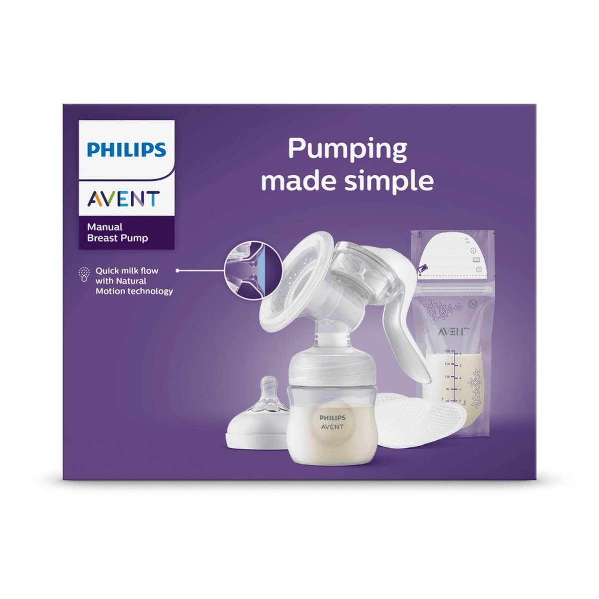 Kit tire lait simple manuel blanc, PHILIPS AVENT