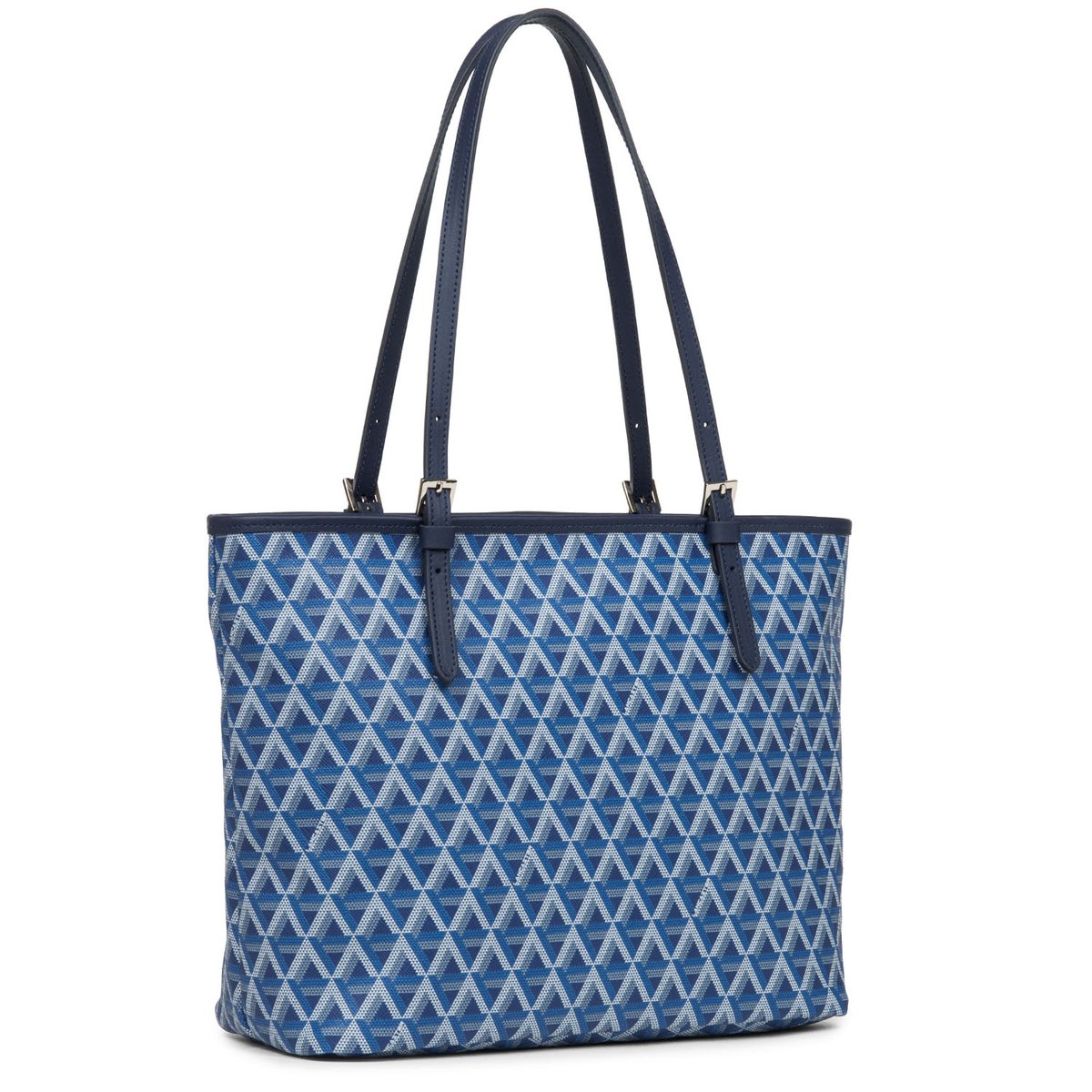 Sac cabas épaule, Made in France IKON bleu électrique, LANCASTER