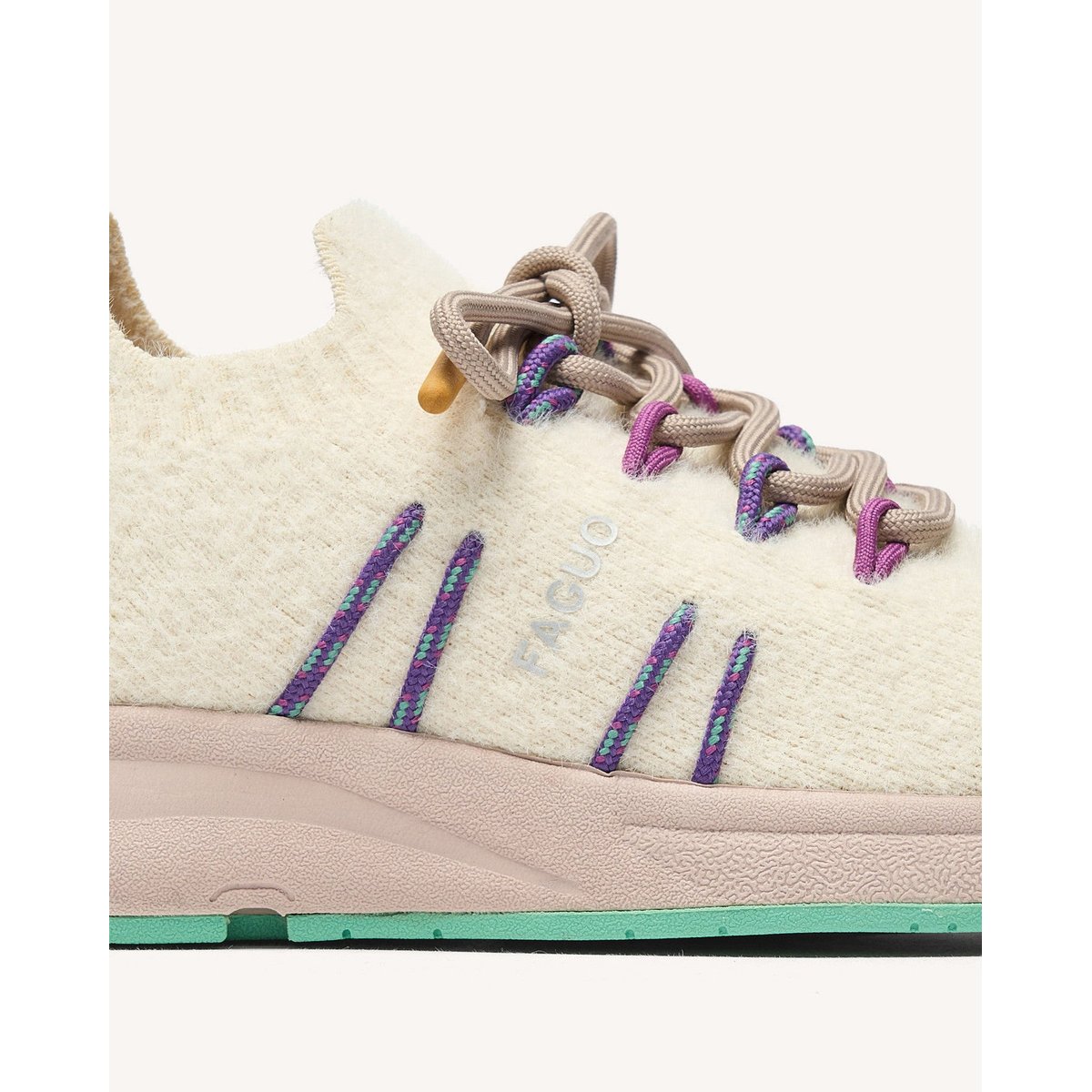 Running HEARTWOOD blanc et vert clair, FAGUO