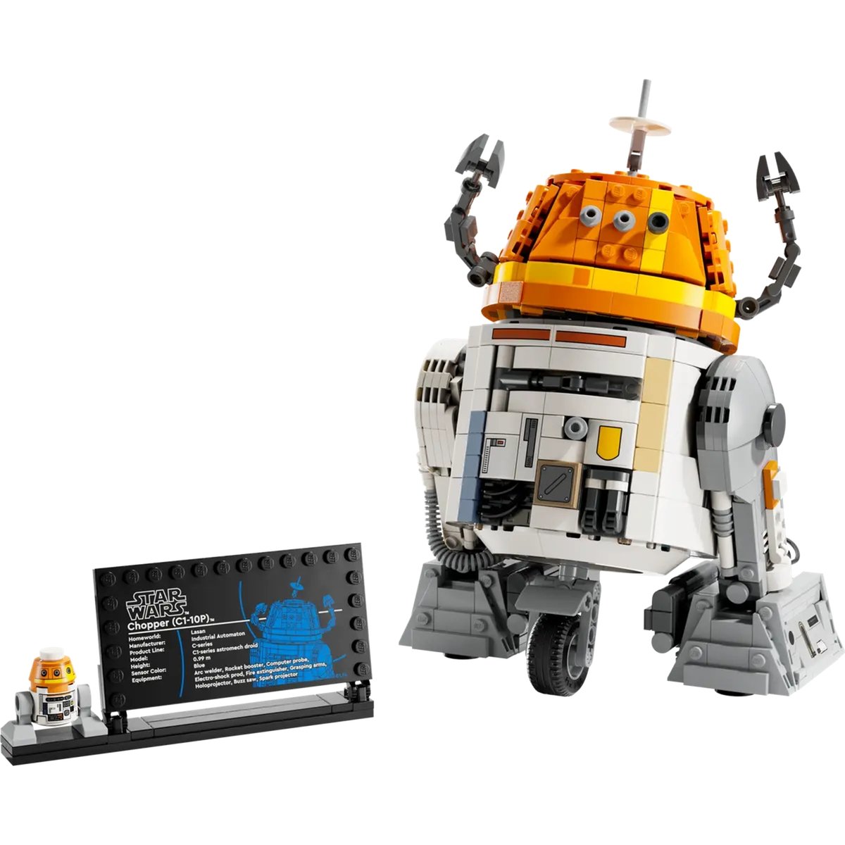 Star Wars Le droïde astromécano Chopper multicolore, LEGO