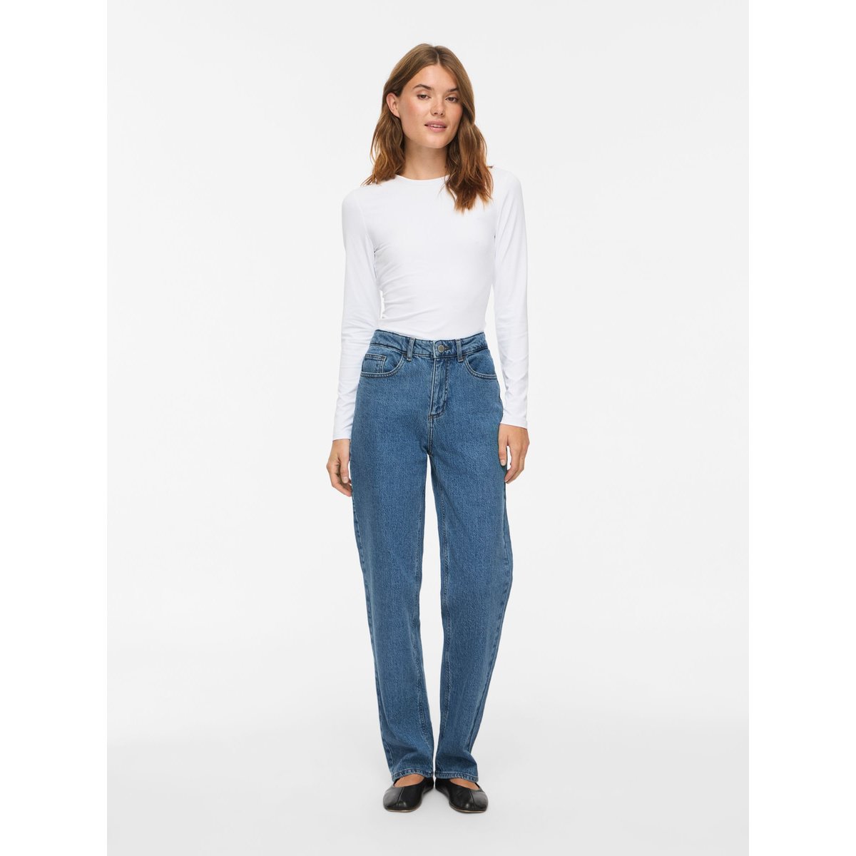 Jean Droit bleu - medium blue denim1, VILA