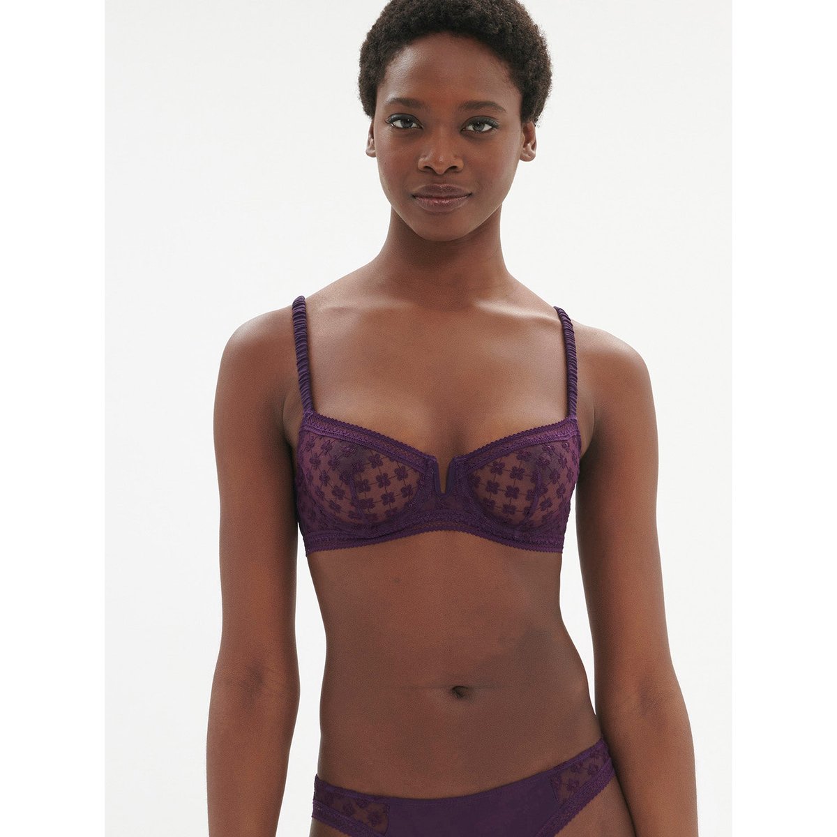 Soutien-gorge corbeille, HORTENSE violet, SIMONE PERELE