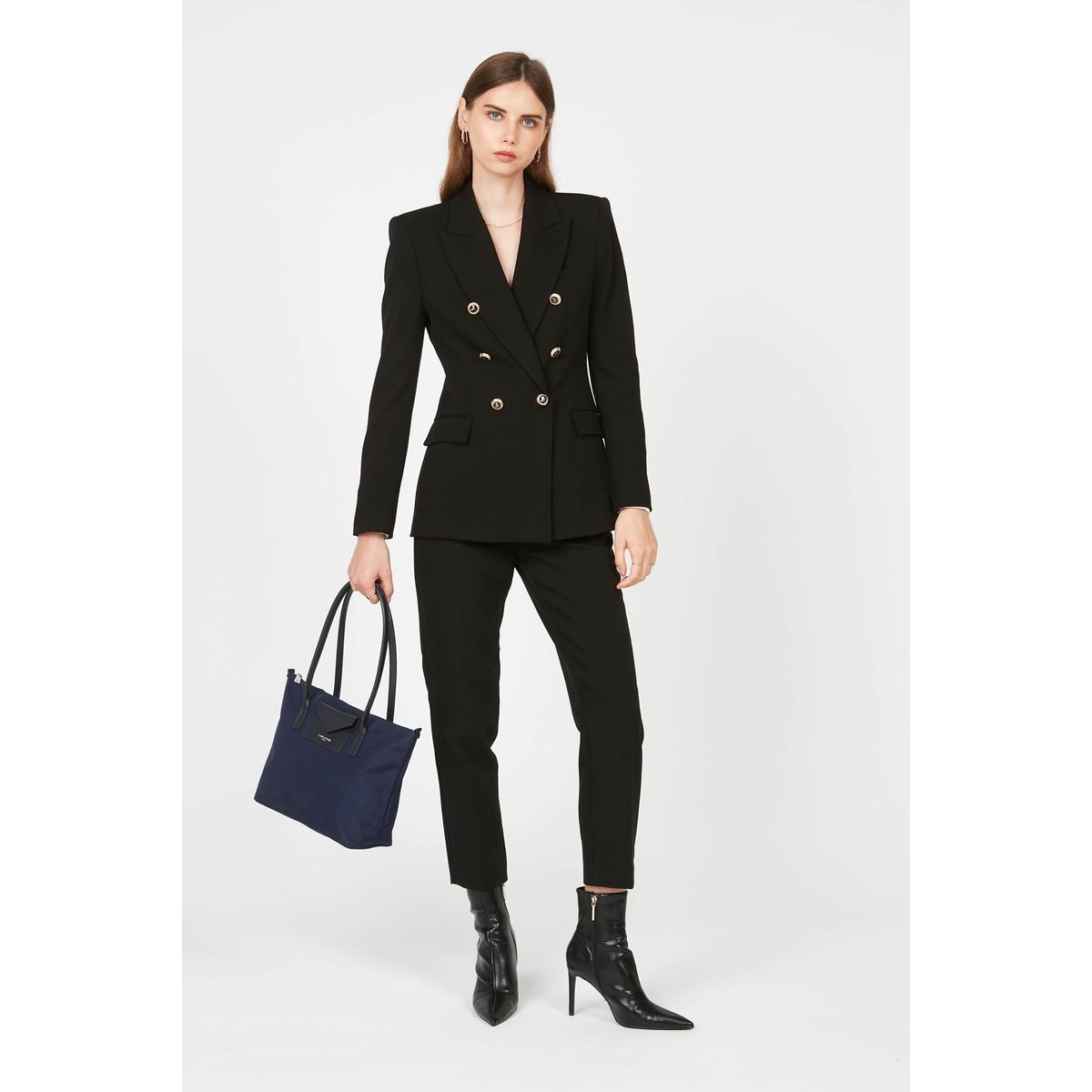 Sac cabas épaule SMART KBA bleu foncé, LANCASTER