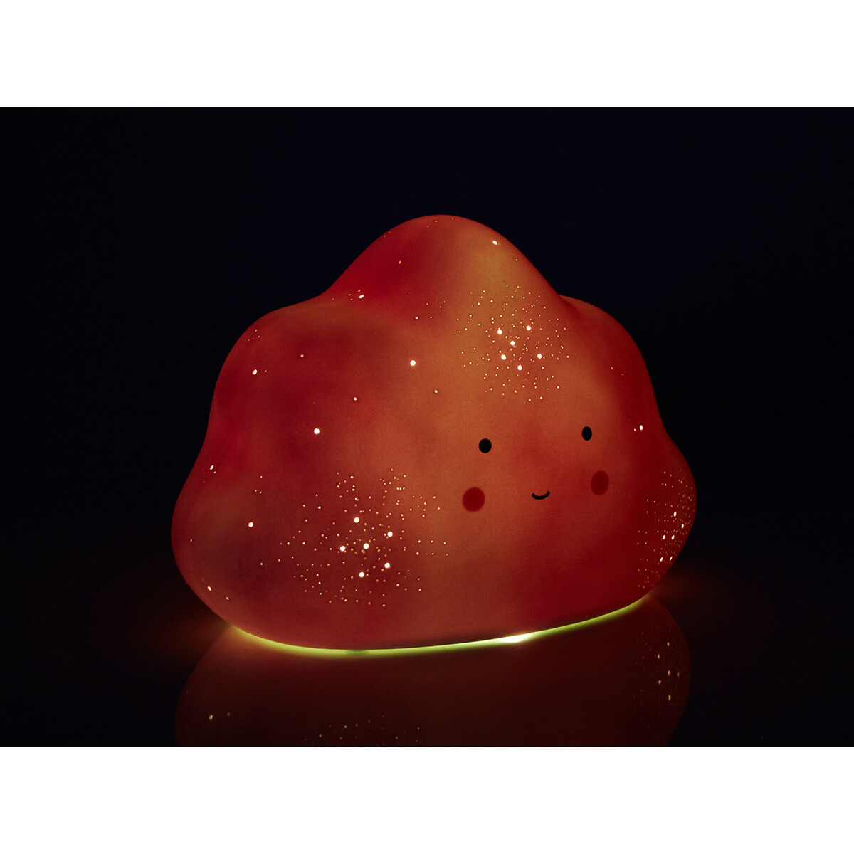 Kids White Ceramic Cloud Night Light pink, SO'HOME