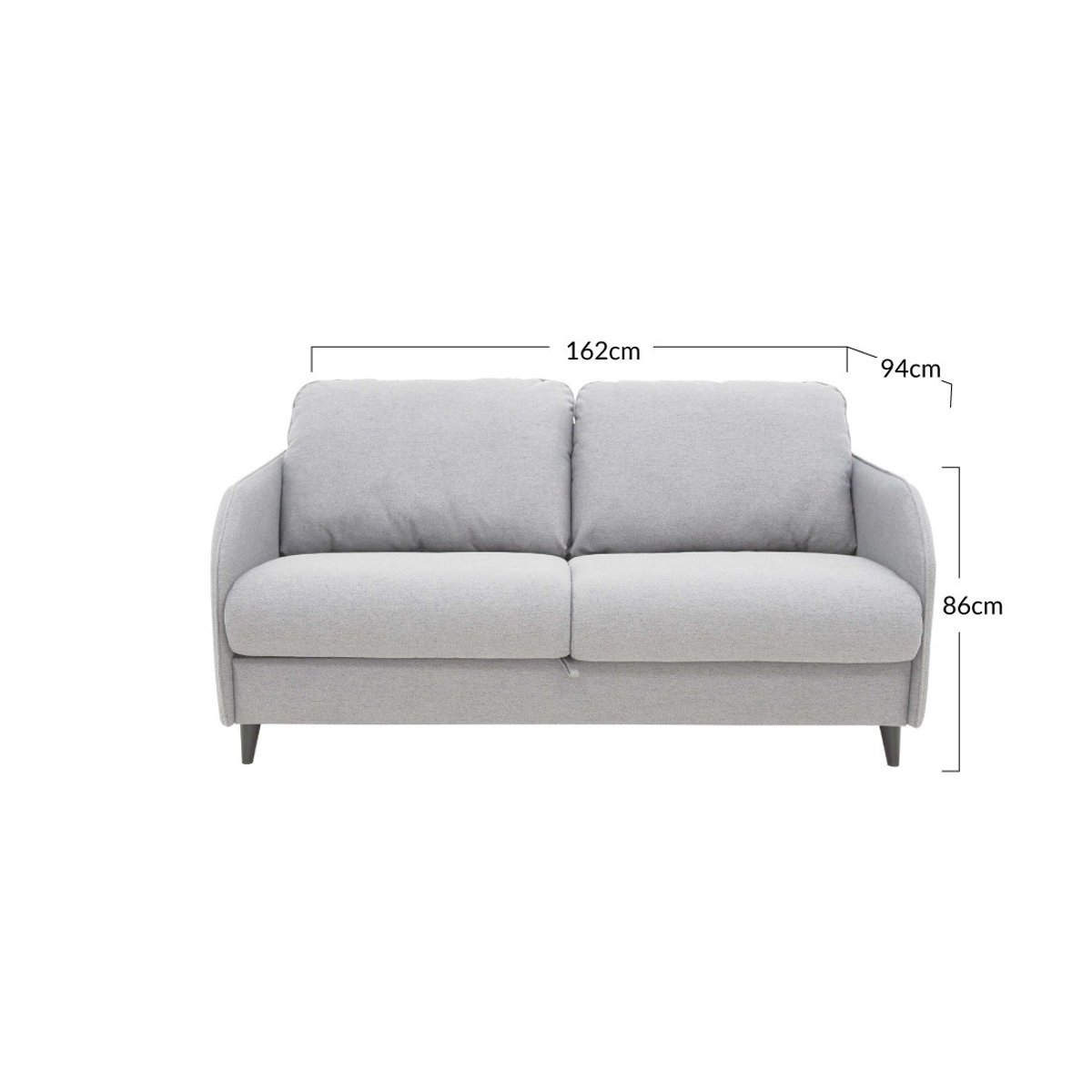 Canapé convertible express 3 places, COSMOS vert sauge, BEST MOBILIER