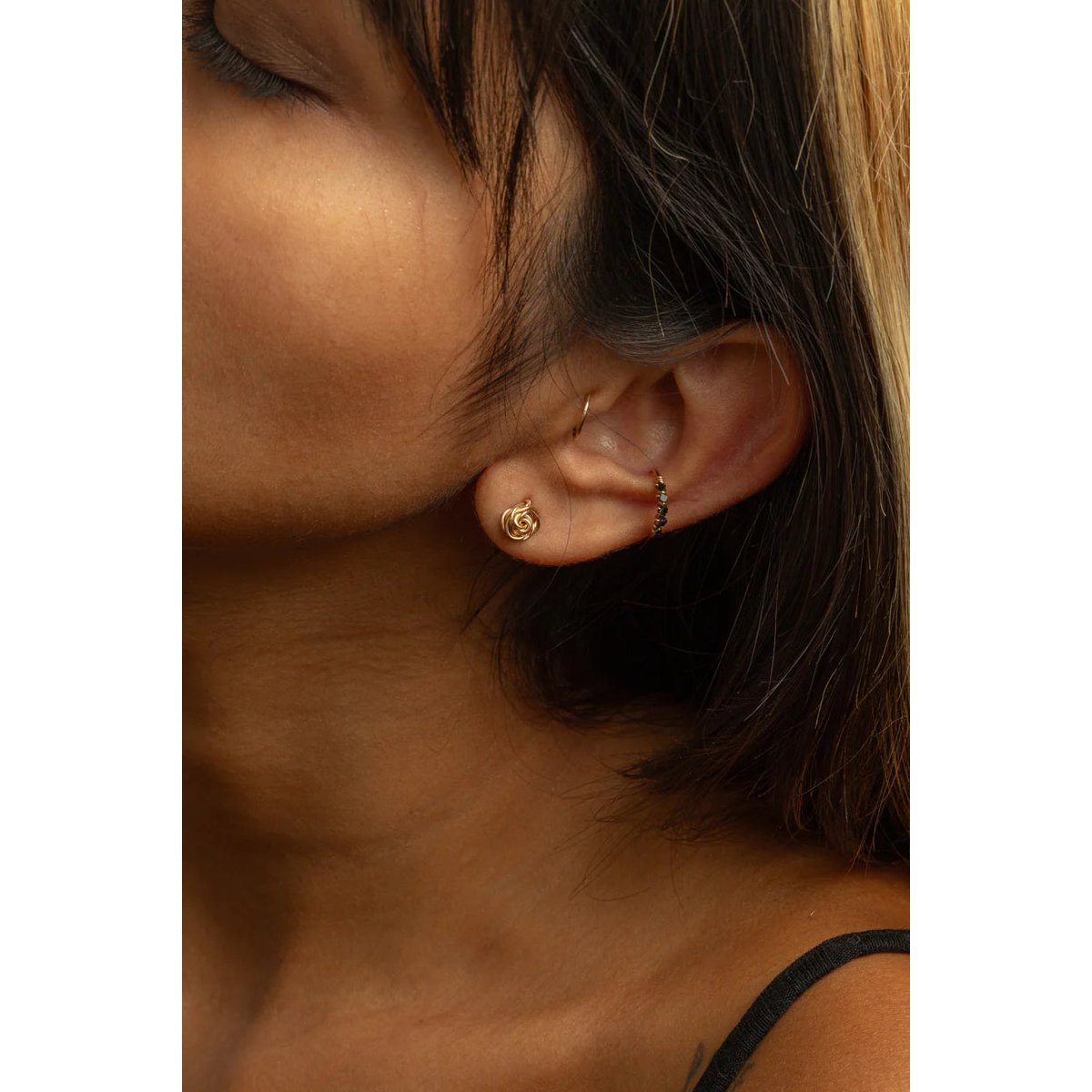 Anneau piercing - Or 750‰ argent / tanzanite, YAY PARIS
