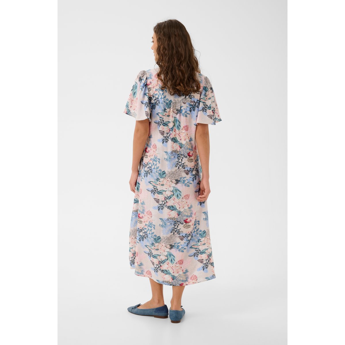 Robe beige whitecap/blue leaf, CULTURE