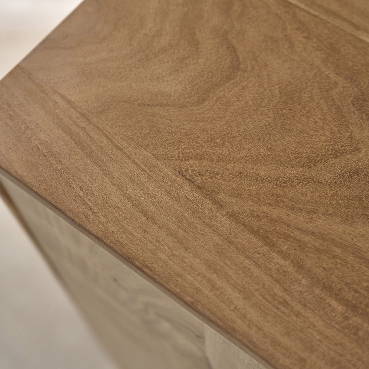 Buffet 2 portes, 3 tiroirs en acacia massif 170 cm  SAMSO couleur unique, BERAH GETAH
