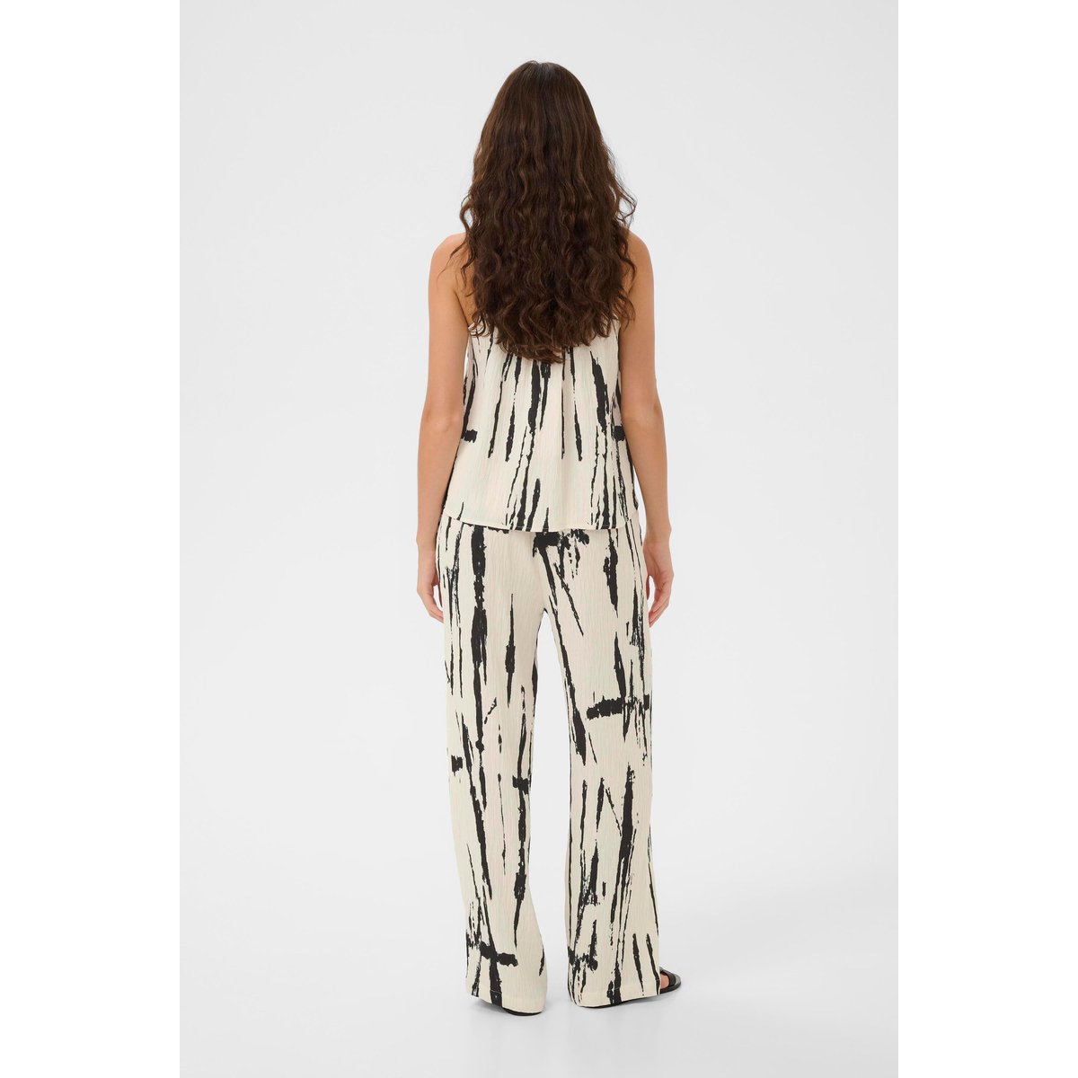 Blouse sans manches blanc noir white/black mix, CULTURE