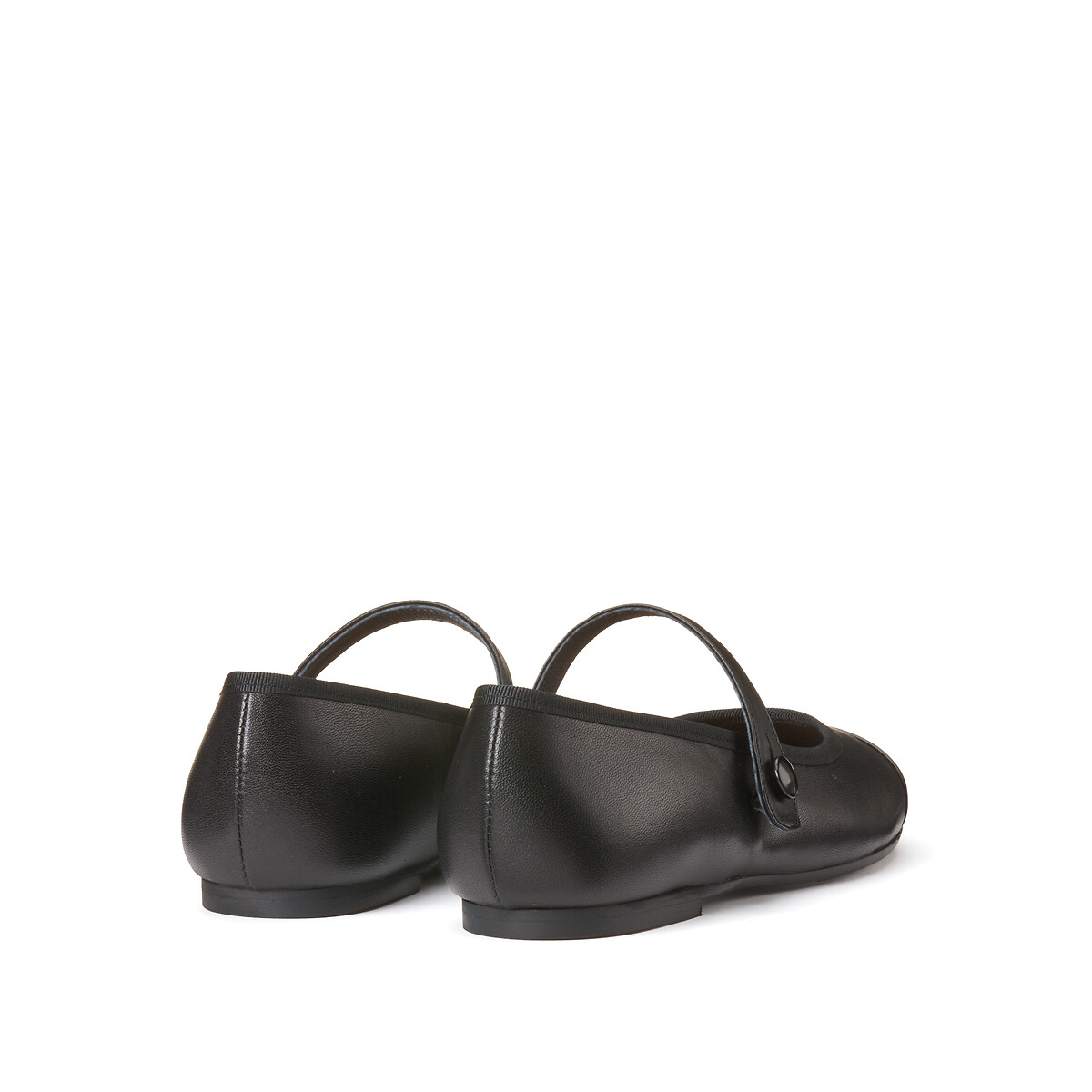 Dreux Leather Ballet Flats, Made in Europe black, JONAK
