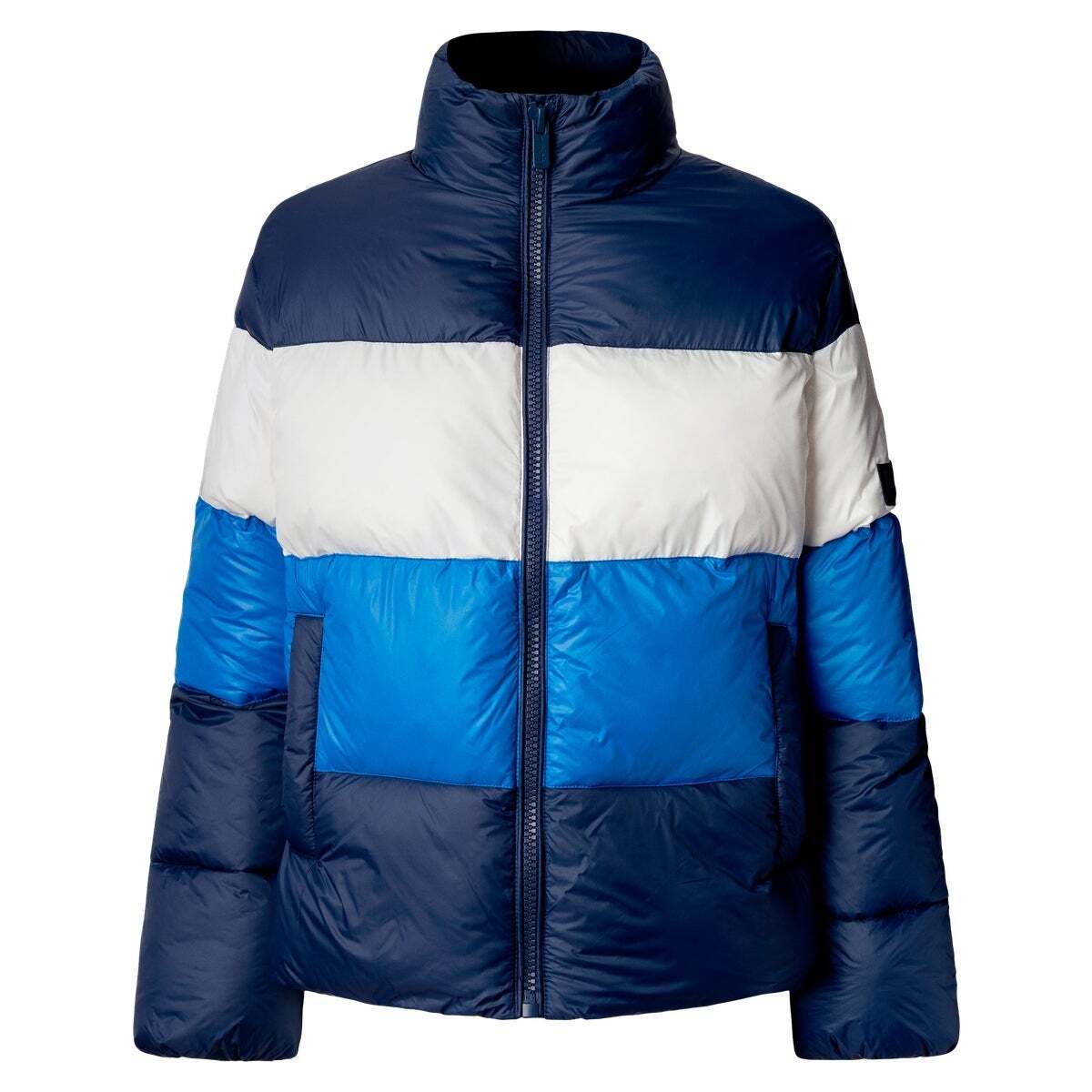 Doudoune Matelassée Color Block bleu amiral, PEPE JEANS