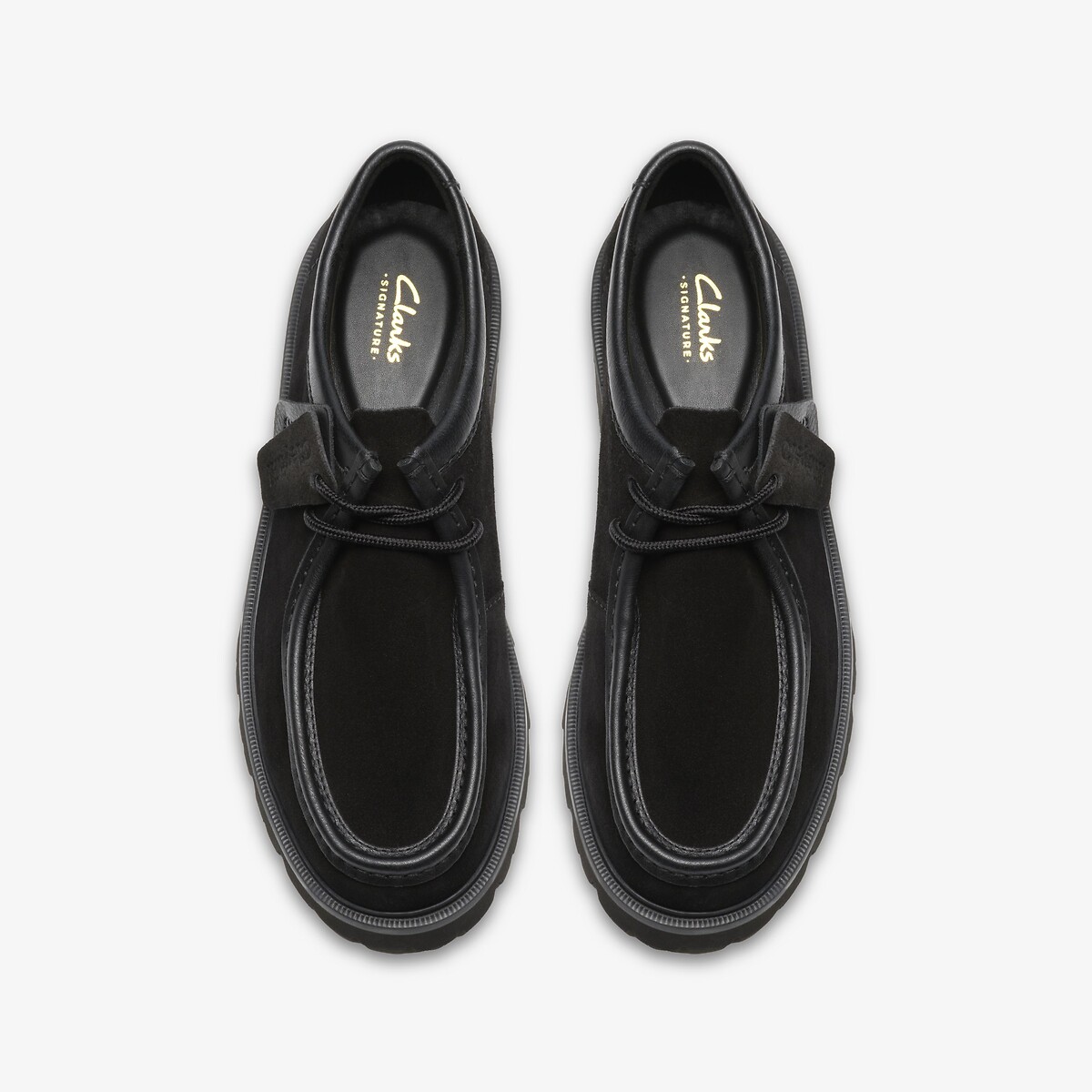 Derby's in leer Cleyhill Seam zwart, CLARKS