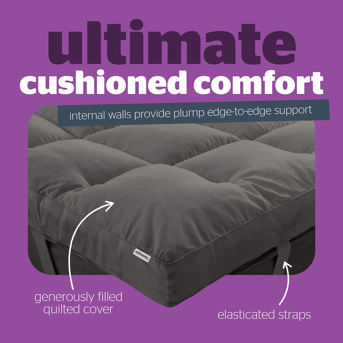 Ultimate Deep Sleep Charcoal Mattress Topper charcoal, SILENTNIGHT