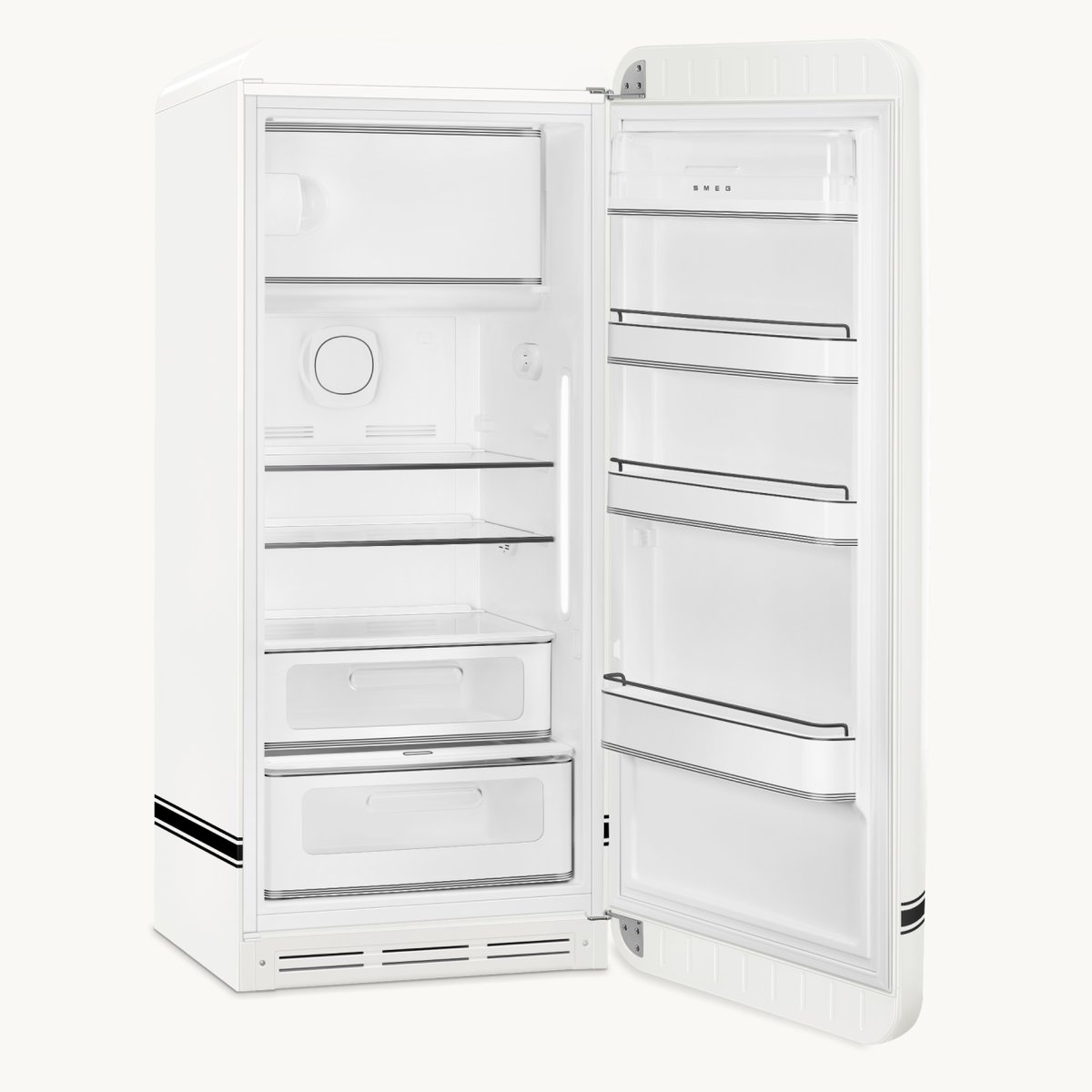 Réfrigérateur 1 porte poignée à gauche FAB28 blanc carrara brillant, SMEG