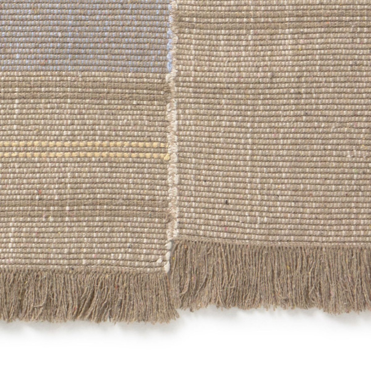 Tapis rectangulaire tissé à la main d'Oaxaca rugcycled, aqua, anil, grain de café, monstera, patroit, miel, naturel, LORENA CANALS