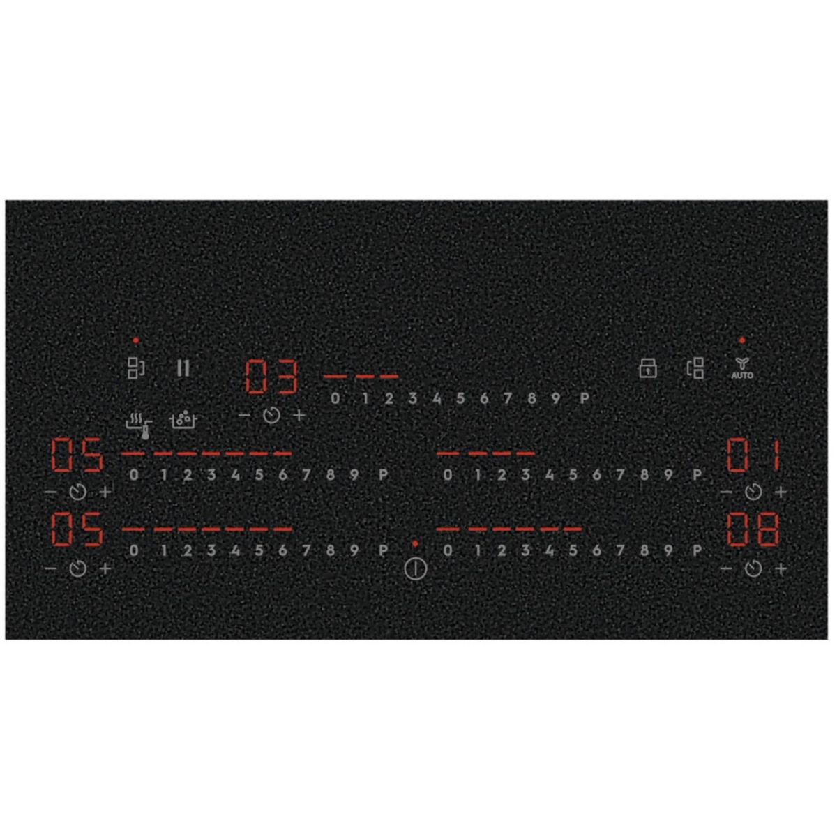 Plaque induction EIS87553IZ SaphirMatt® 80cm résistante aux rayures et Zone Flex couleur unique, ELECTROLUX