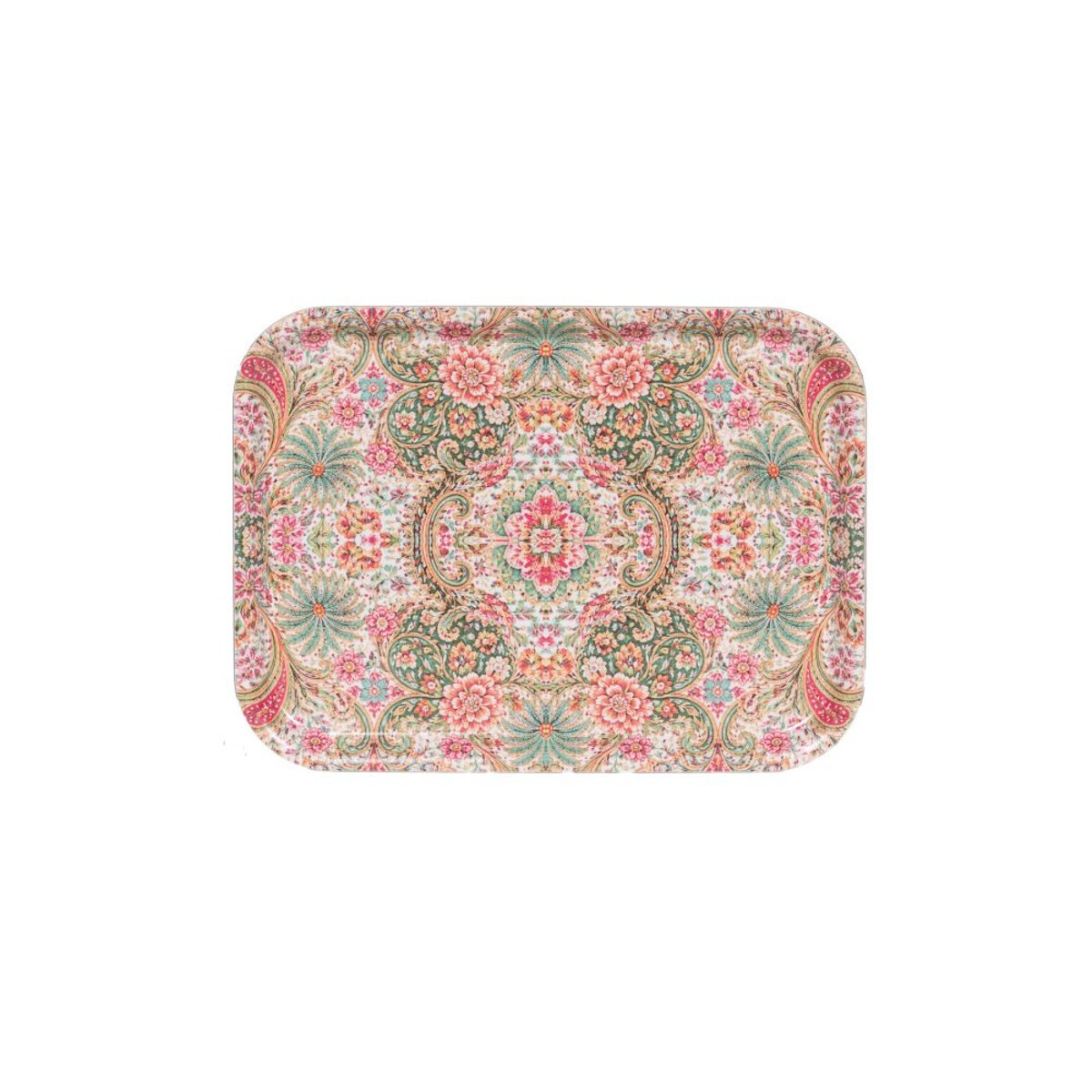 Plateau rectangulaire Safia 27cm x 20 cm multicolore, TABLE PASSION