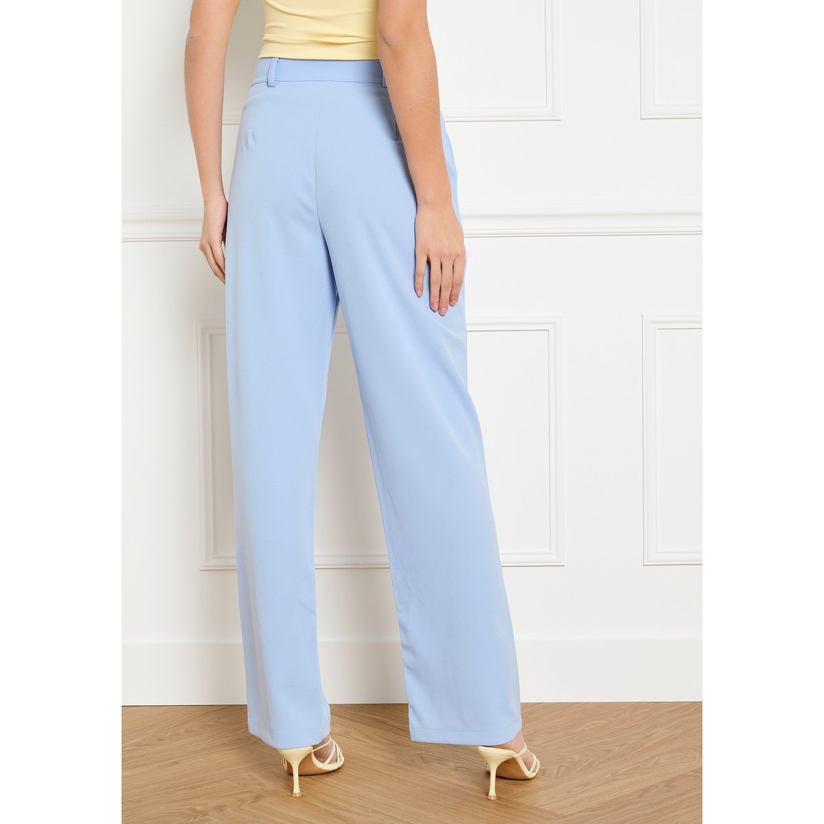 Pantalon droit élégant bleu pastel, LOLALIZA