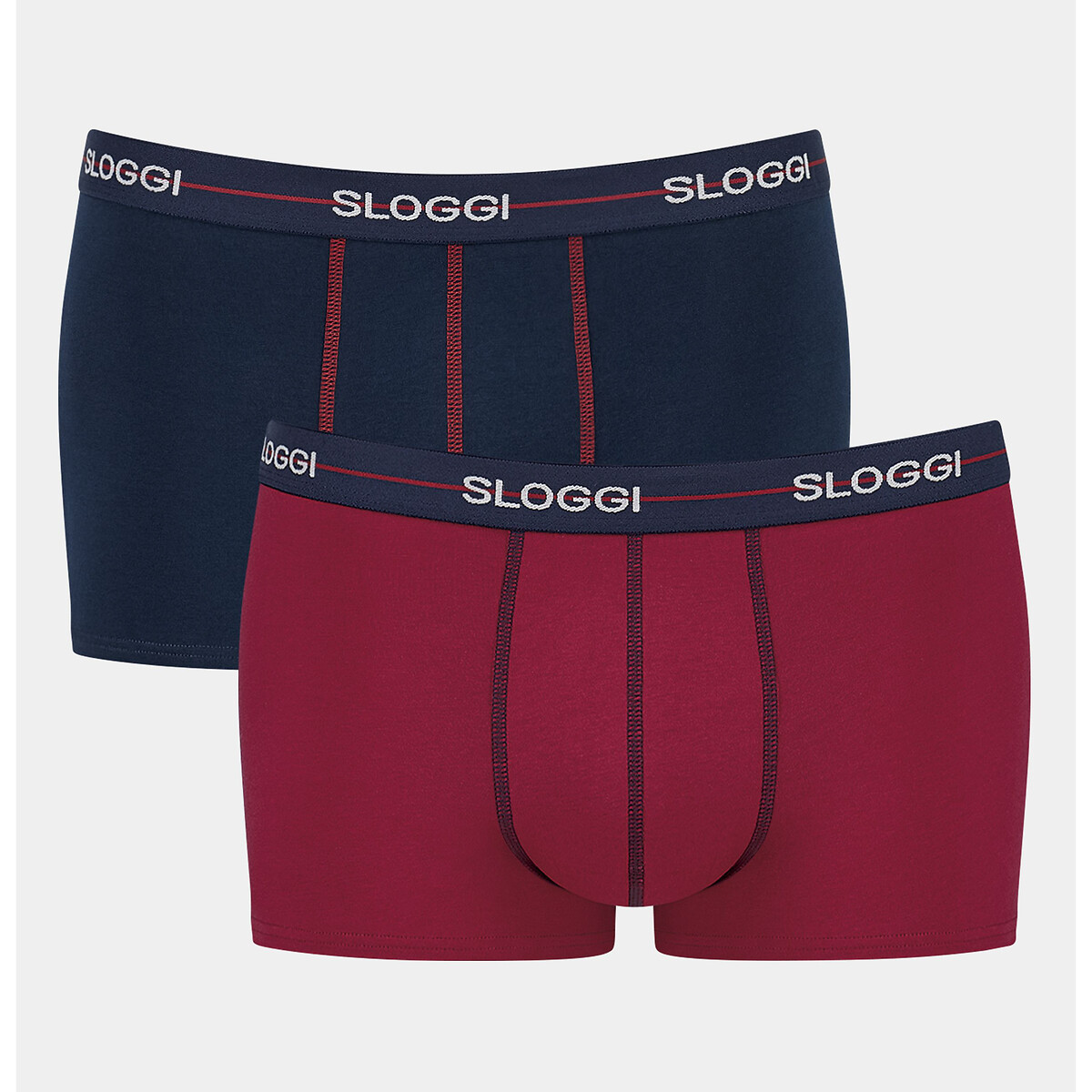Lot de 2 boxers Start marine + rouge, SLOGGI