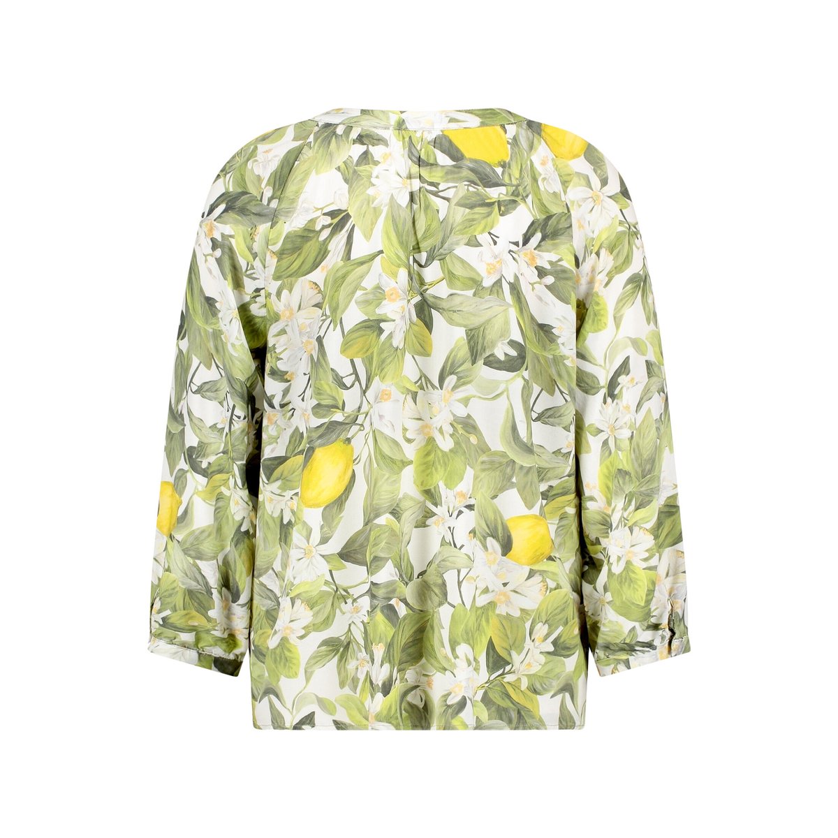 Blouse casual à patte de boutonnage cream/green, CARTOON