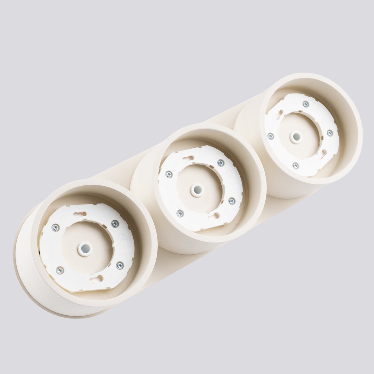 Plafonnier Aluminium Beige Gx53 3 MODO beige, EDEN