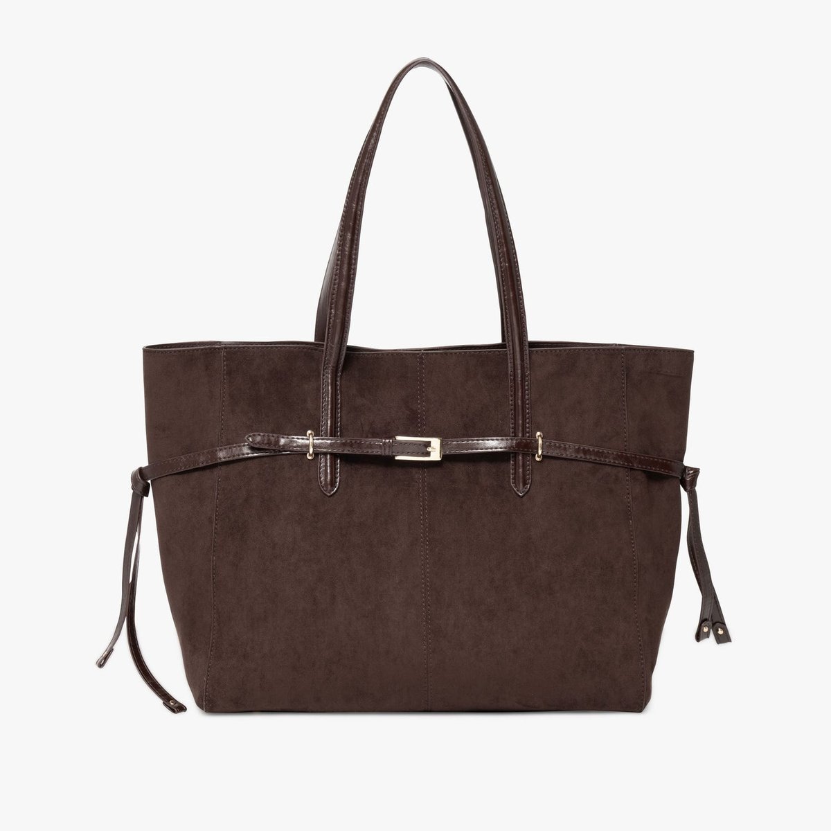 Sac Cabas MELUSINE cabas ceinturé chocolat, BOCAGE
