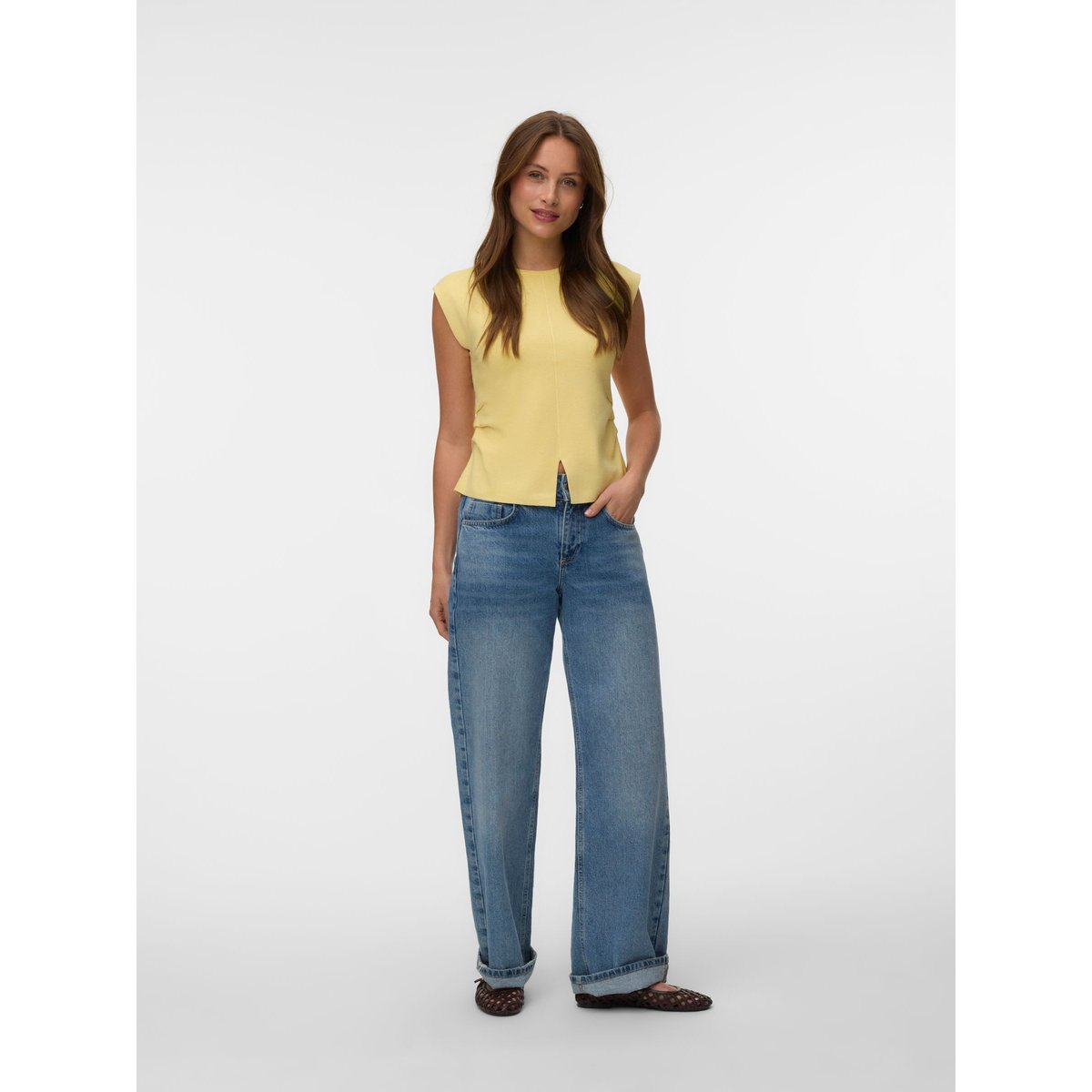 Top pale banana, VERO MODA