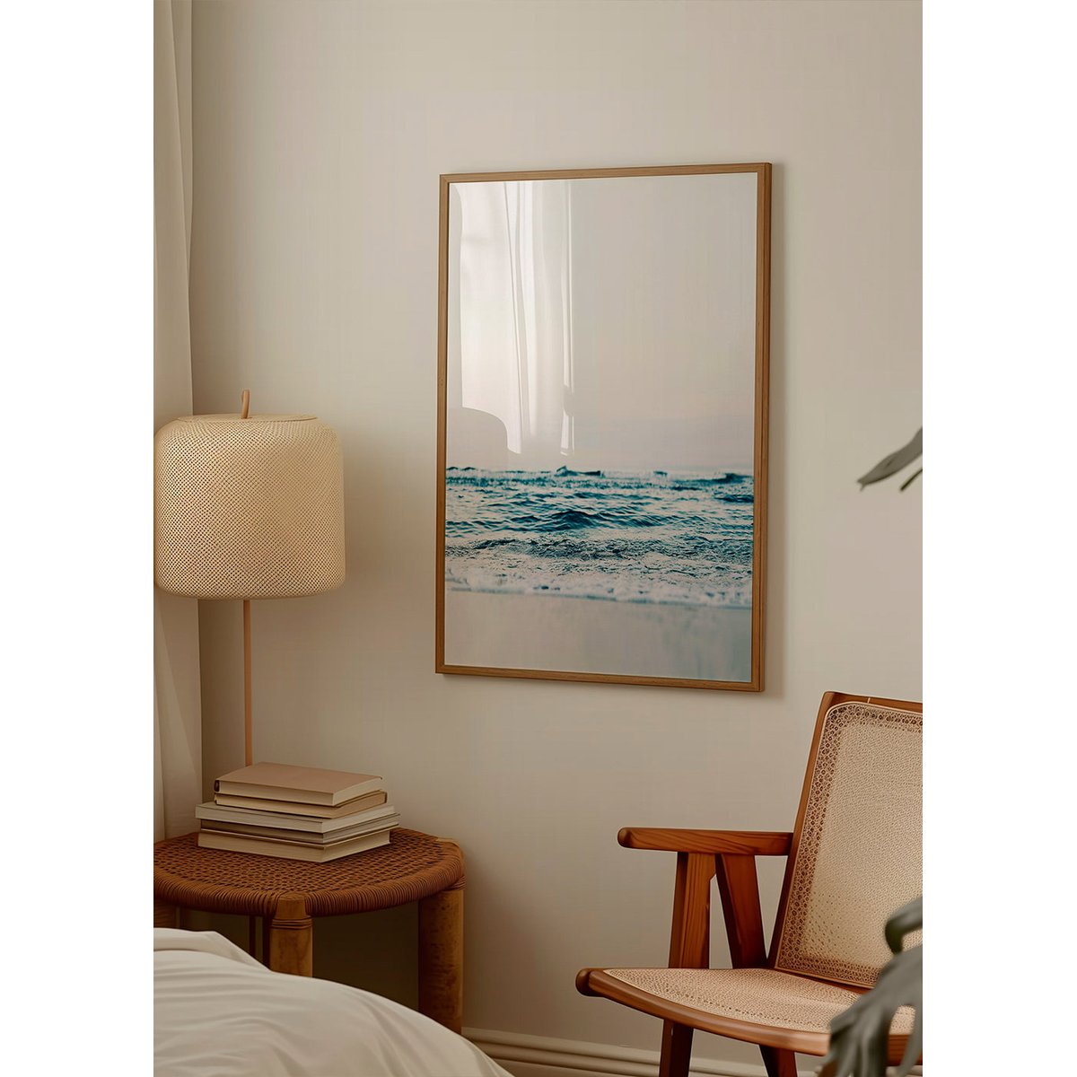 Affiche avec tableau décoratif, 50 x 70 cm vert, HANNUN