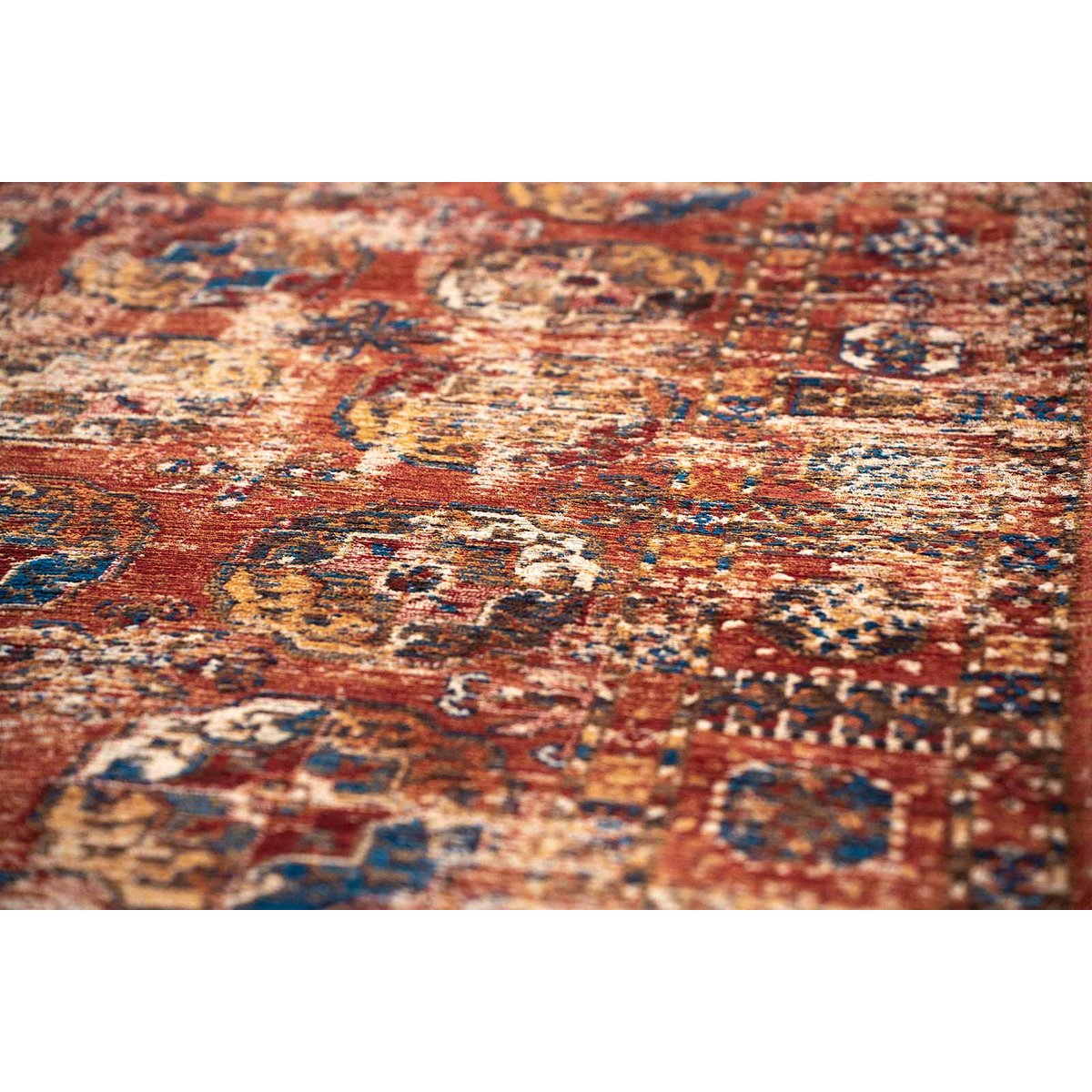 Tapis tissé plat style orient KASAK rouge, NOVATREND