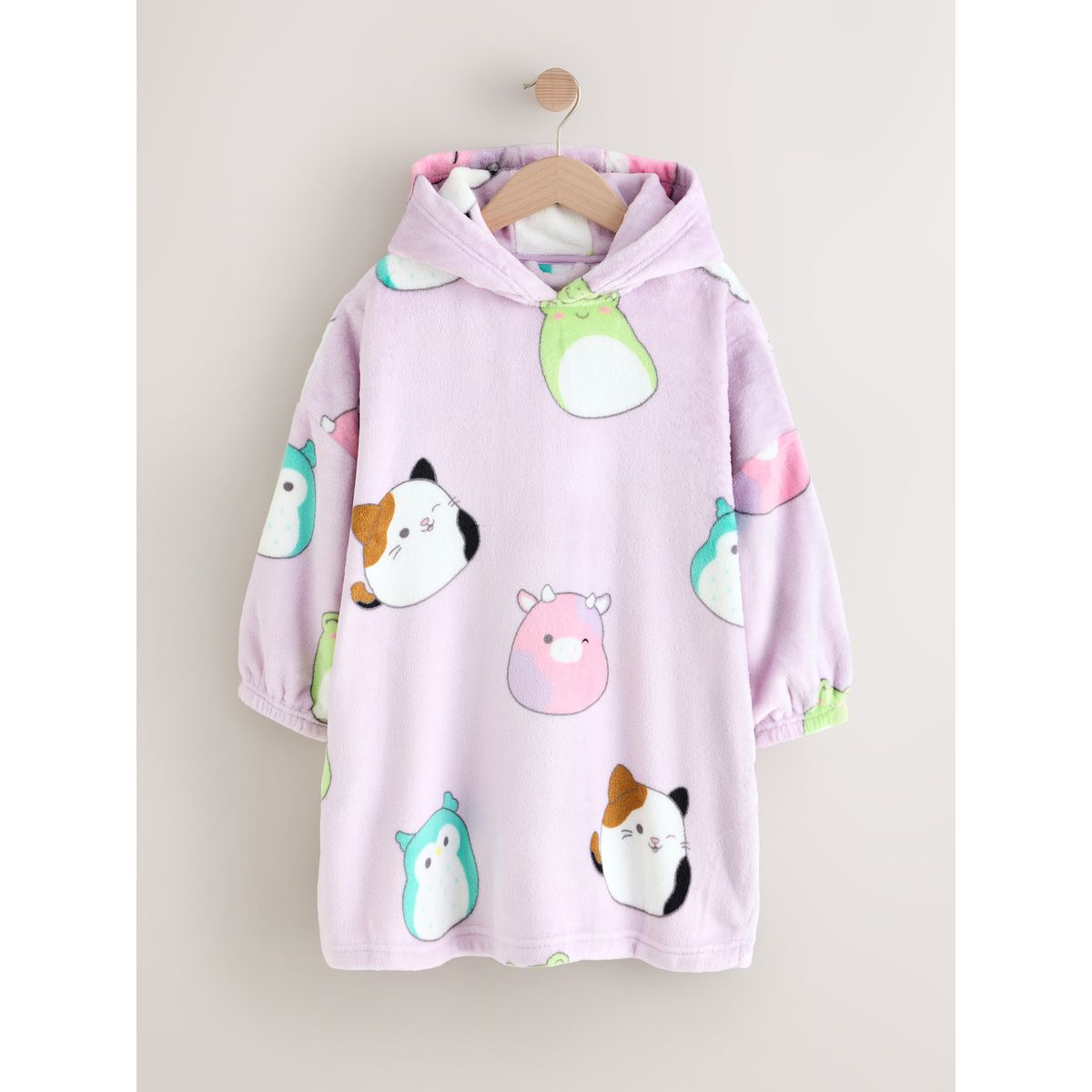 Couverture à capuche en polaire squishmallow violet lilas, NEXT