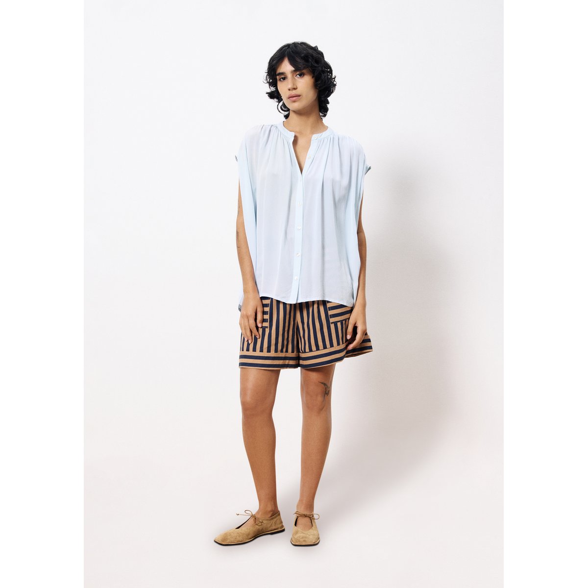 Chemise  CLELYA bleu clair, FRNCH