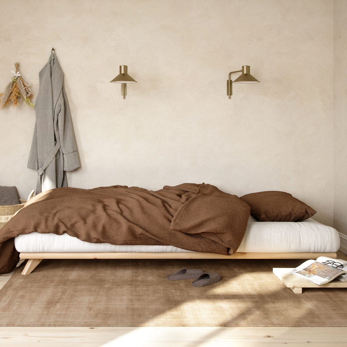 Lit en bois 160x200cm- SENZA naturel, KARUP DESIGN