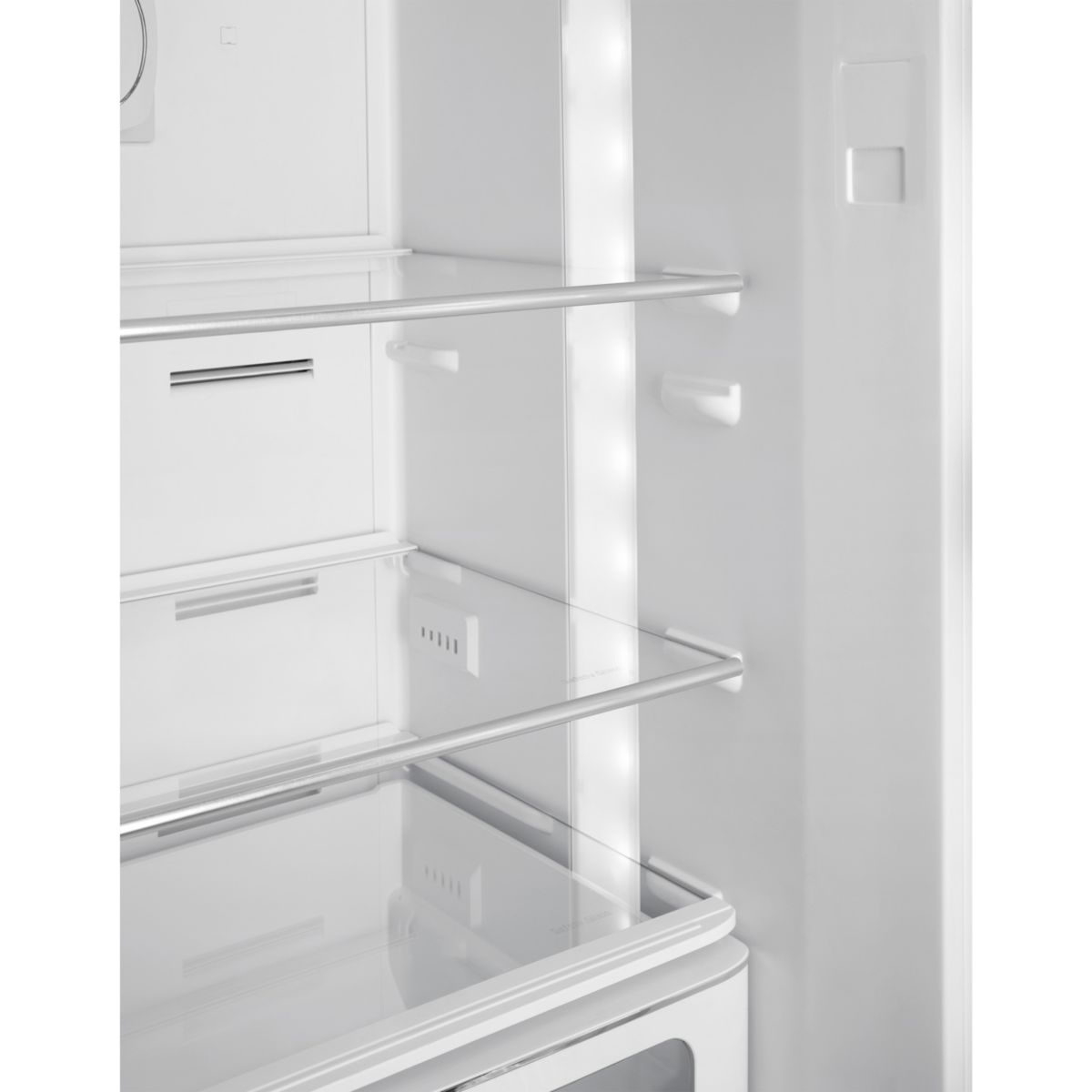 Réfrigérateur 2 portes combiné poignées à gauche FAB32 vert d'eau brillant, SMEG