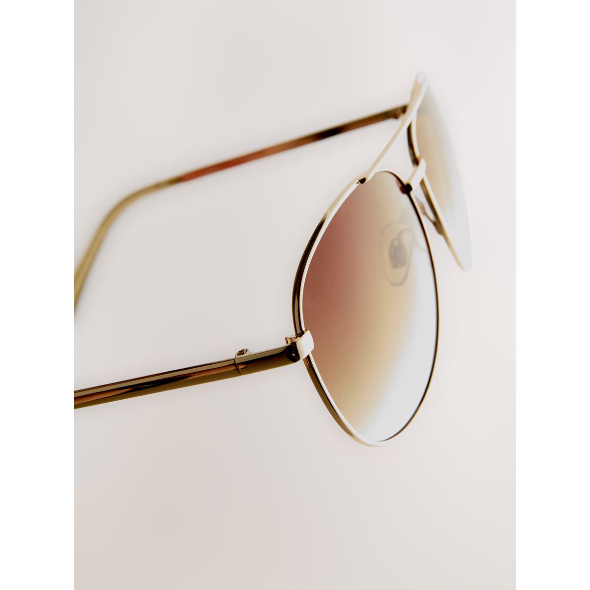 Lunettes de soleil aviateur or (métal), NEXT