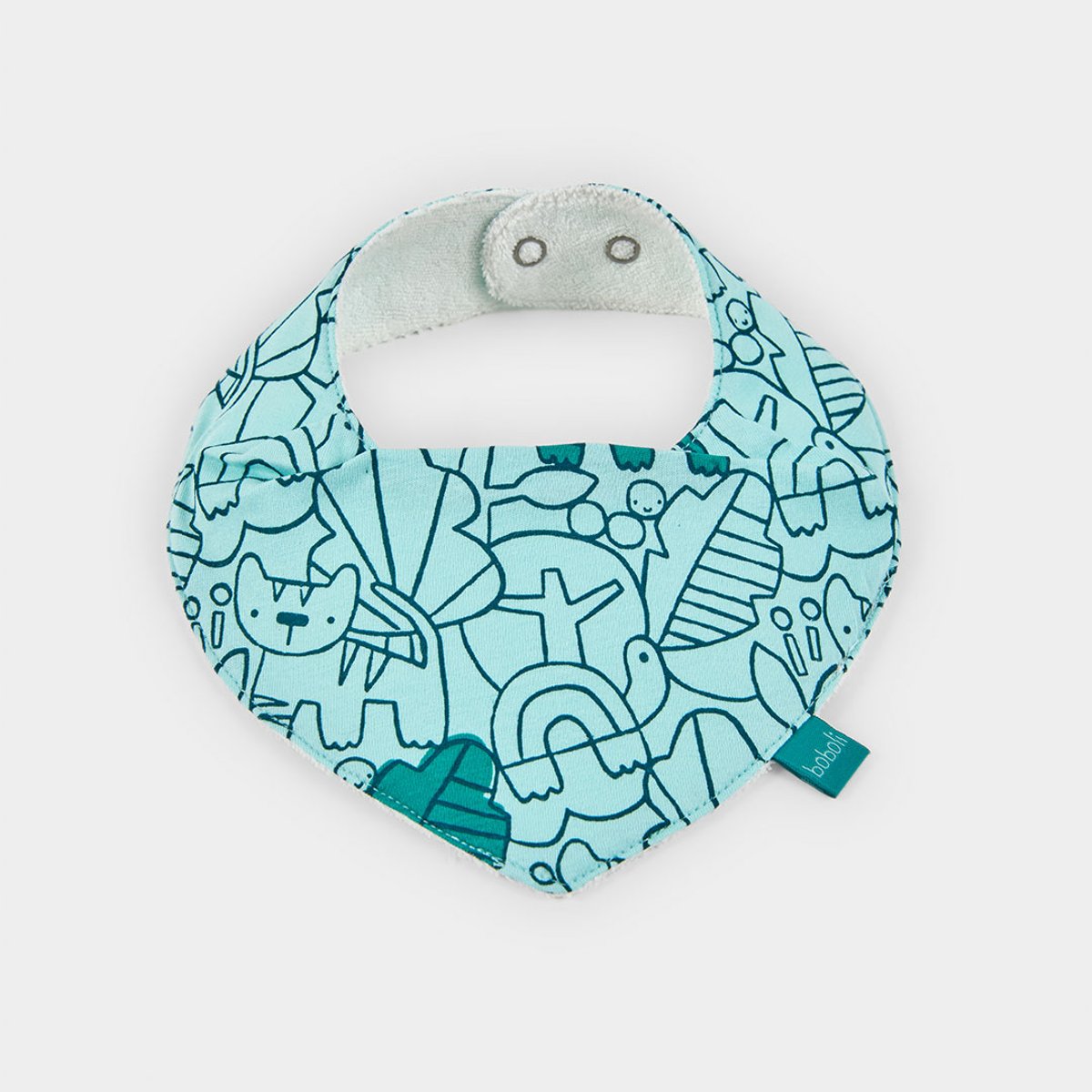 Pack de 2 bavoirs bandana coton pour bébé multicolore, BOBOLI