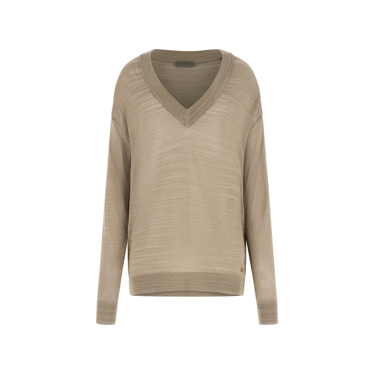 Pull Col En V beige, GUESS