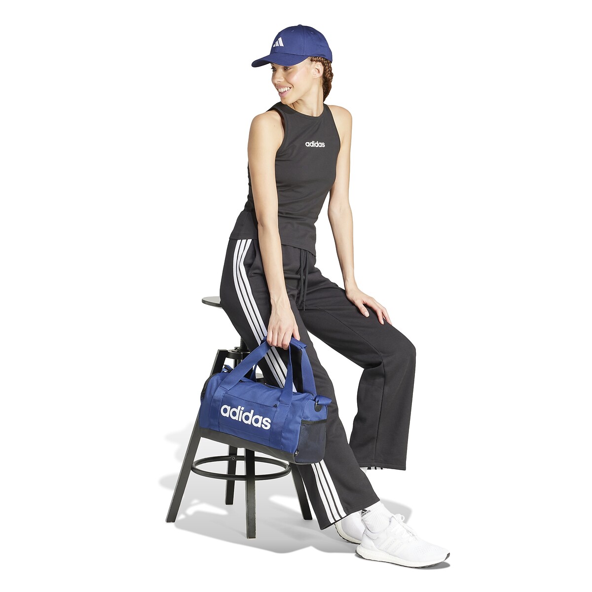 Tee shirt col rond sans manches noir, ADIDAS SPORTSWEAR